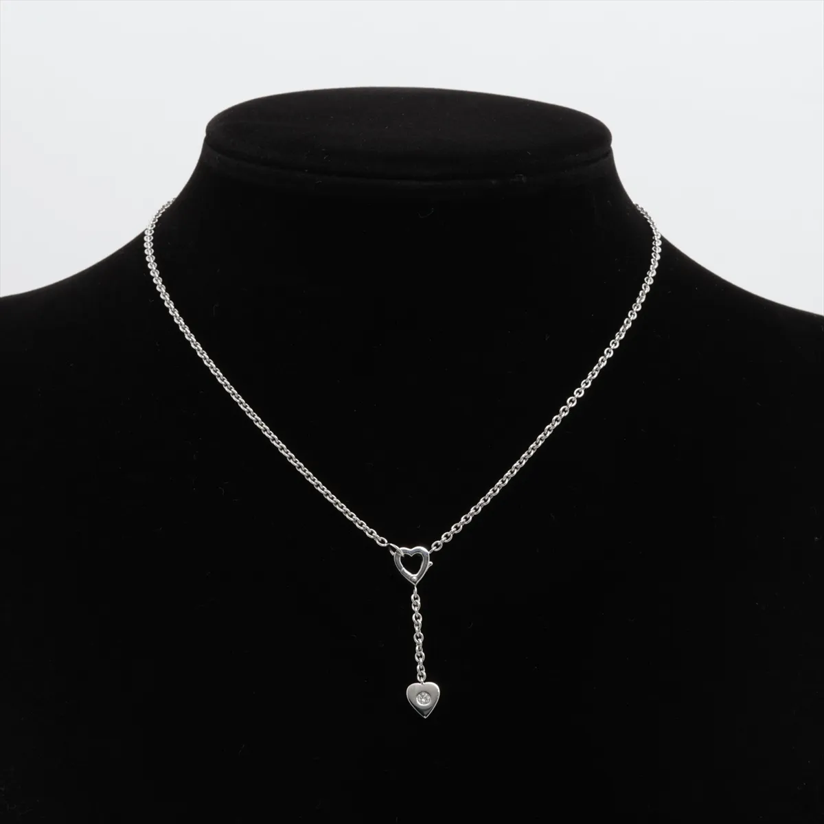 Mon Amour Heart Diamond Necklace 750 (WG) 9.5g NM1790 — view 6