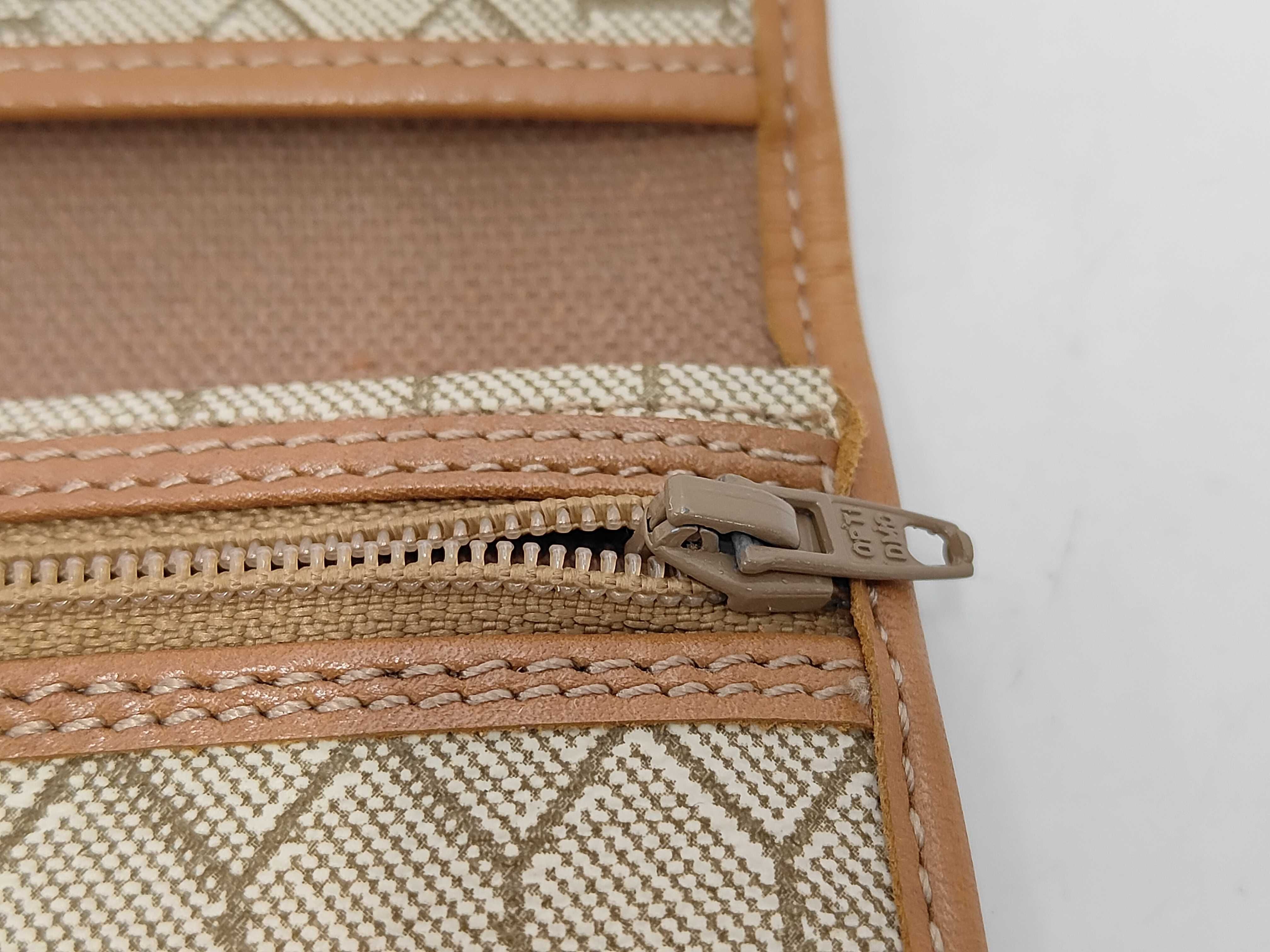 Honeycomb Long Wallet PVC Beige Wallet — view 10