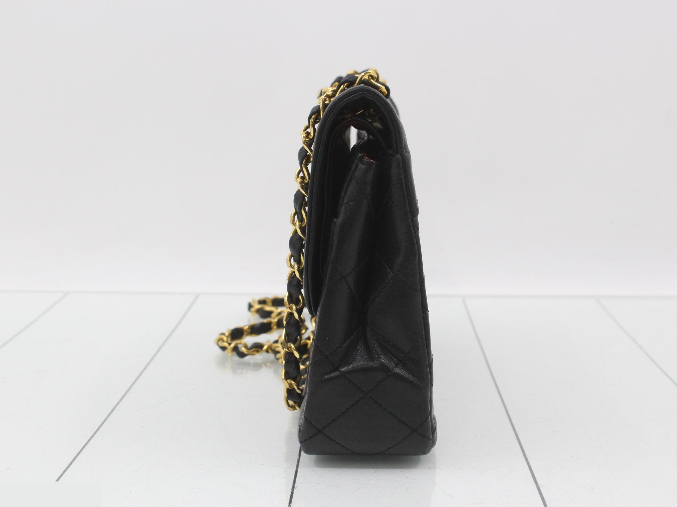 Paris Limited Edition Double Flap Matelassé Shoulder Bag - Black — view 3