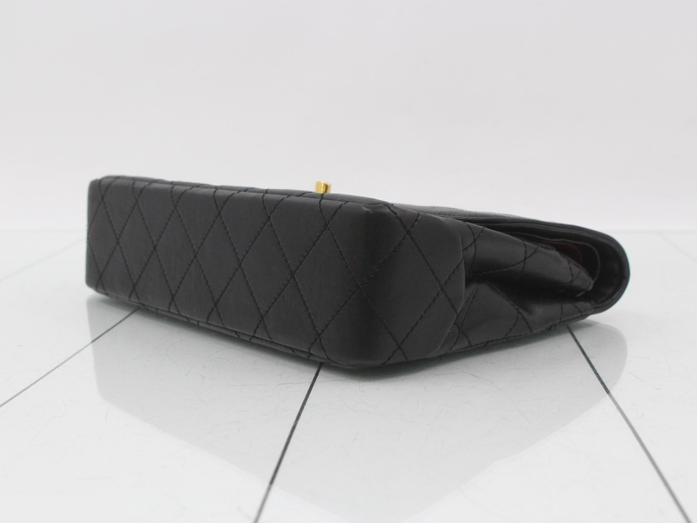 Paris Limited Edition Double Flap Matelassé Shoulder Bag - Black — view 6