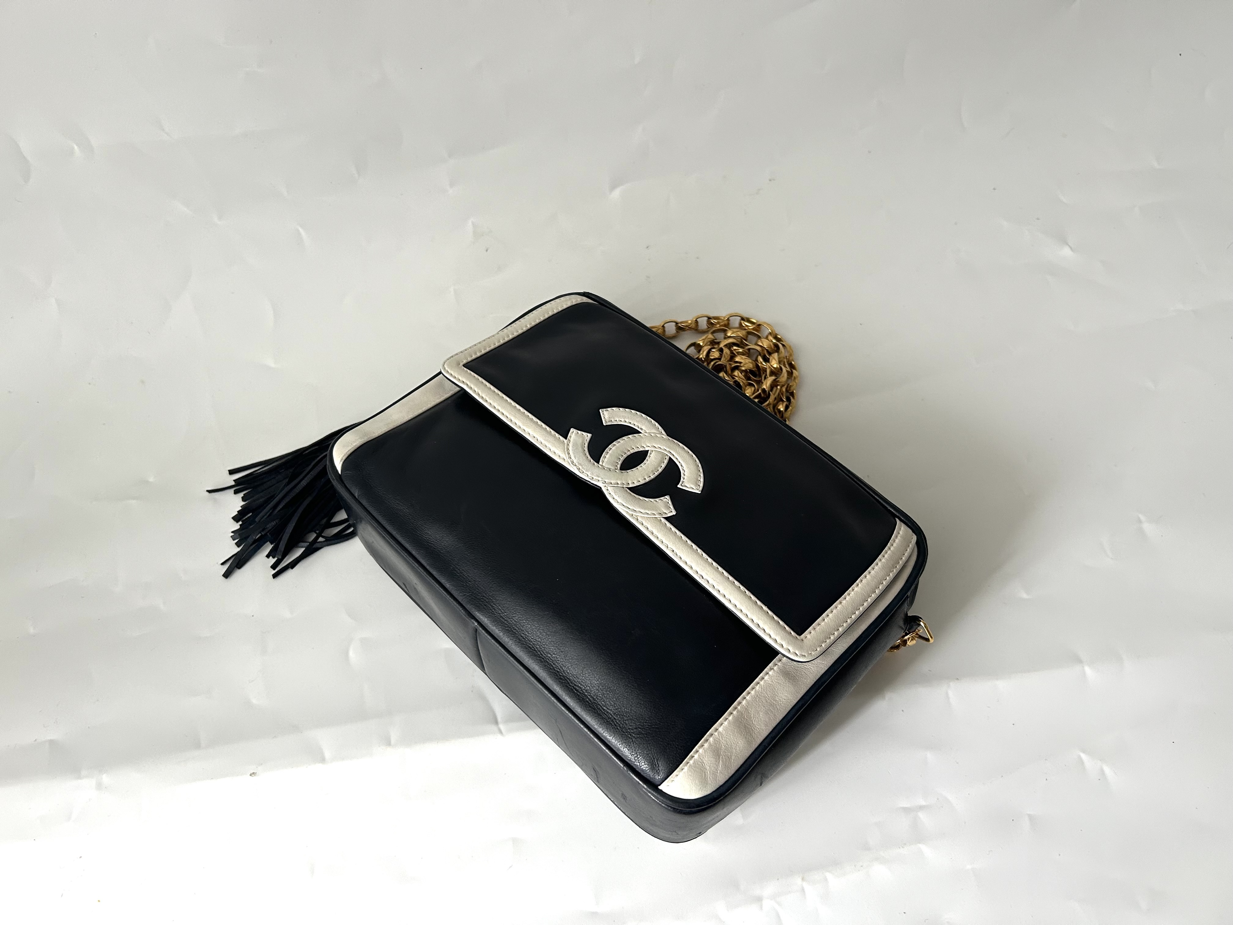 Bicolor Fringe Jewel Bag — view 3