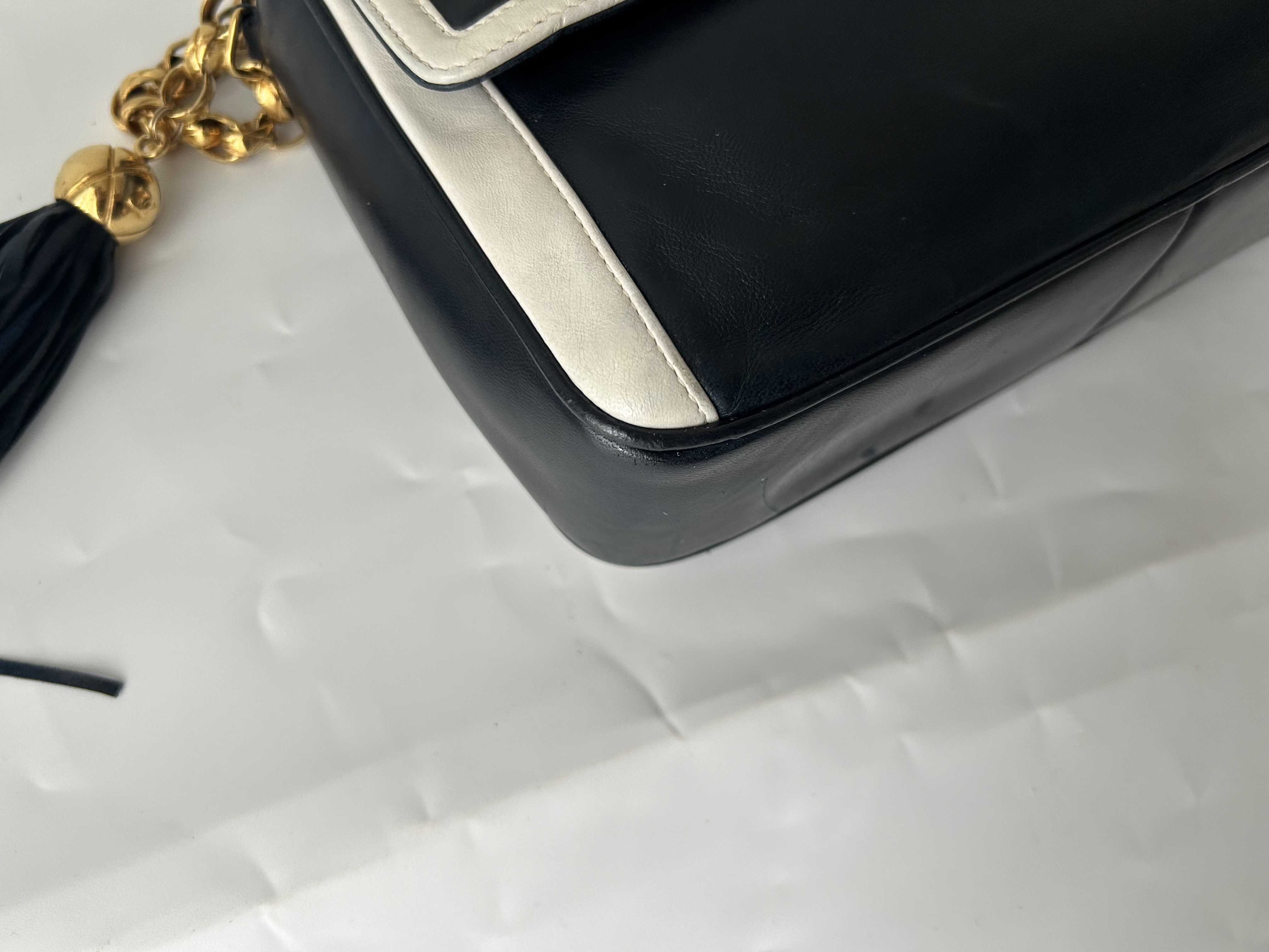 Bicolor Fringe Jewel Bag — view 5