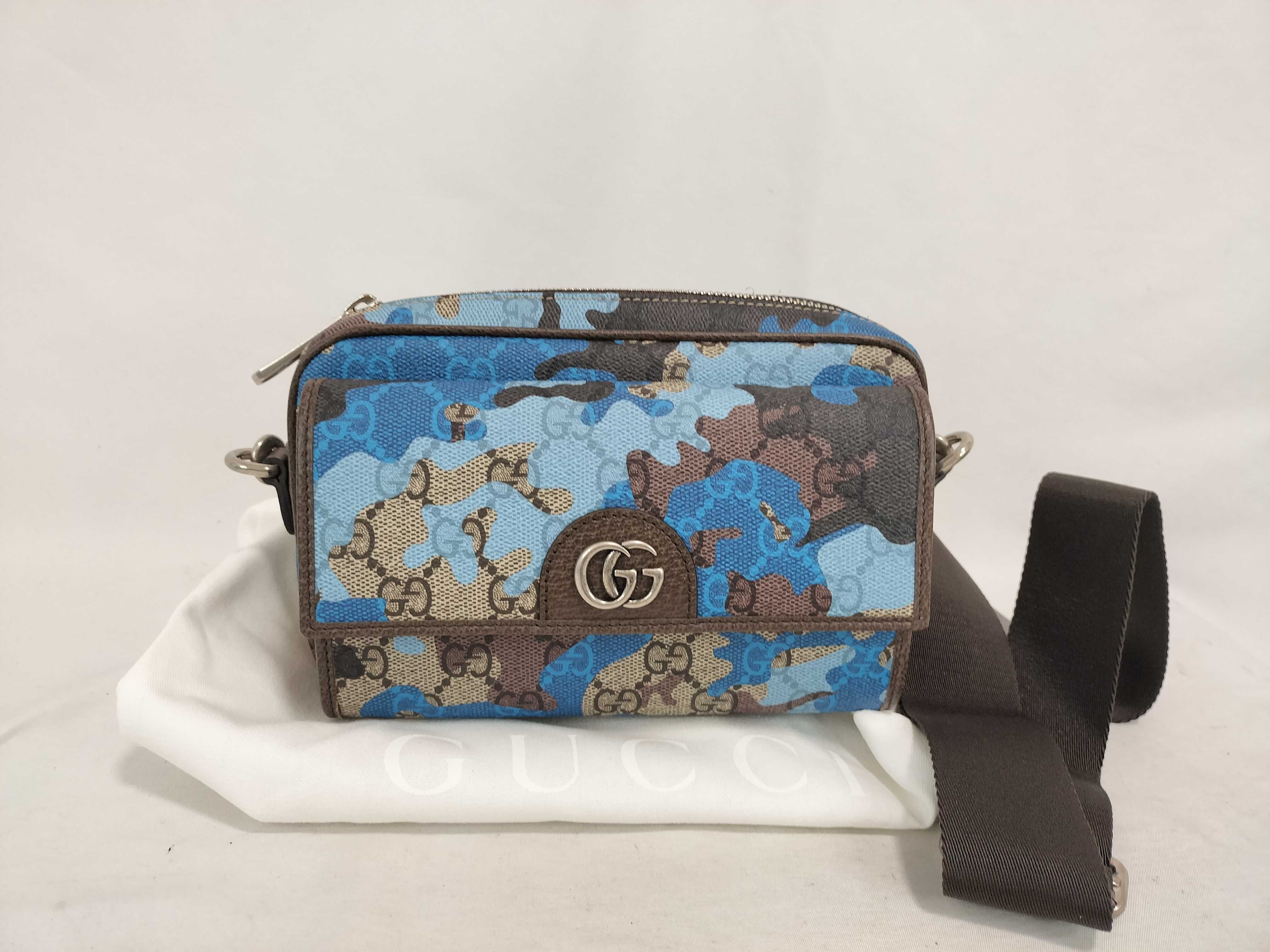 GG Supreme Camouflage Mini Shoulder Bag