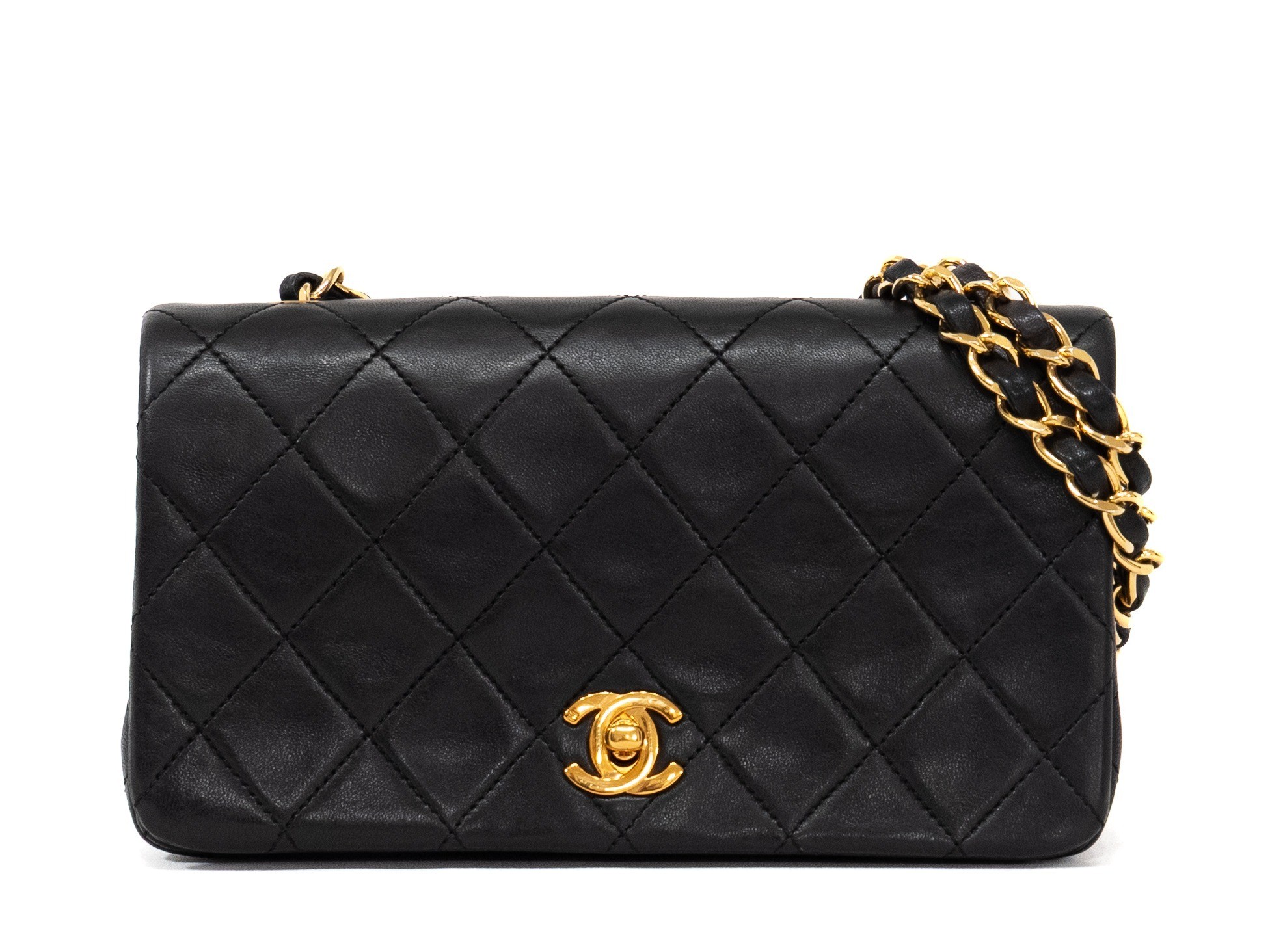 Mini Matelassé Seal Lambskin Black