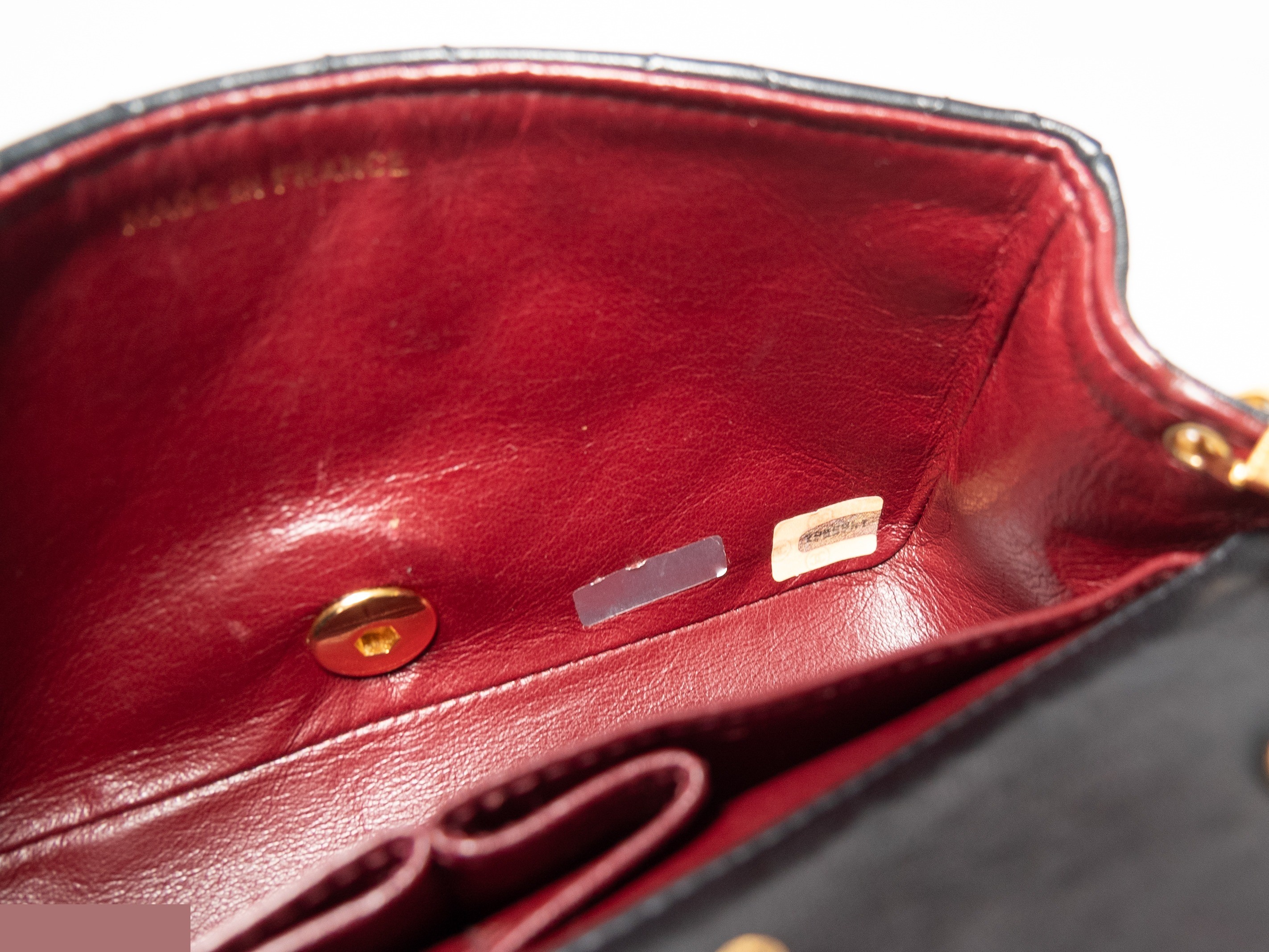 Mini Matelassé Seal Lambskin Black — view 12