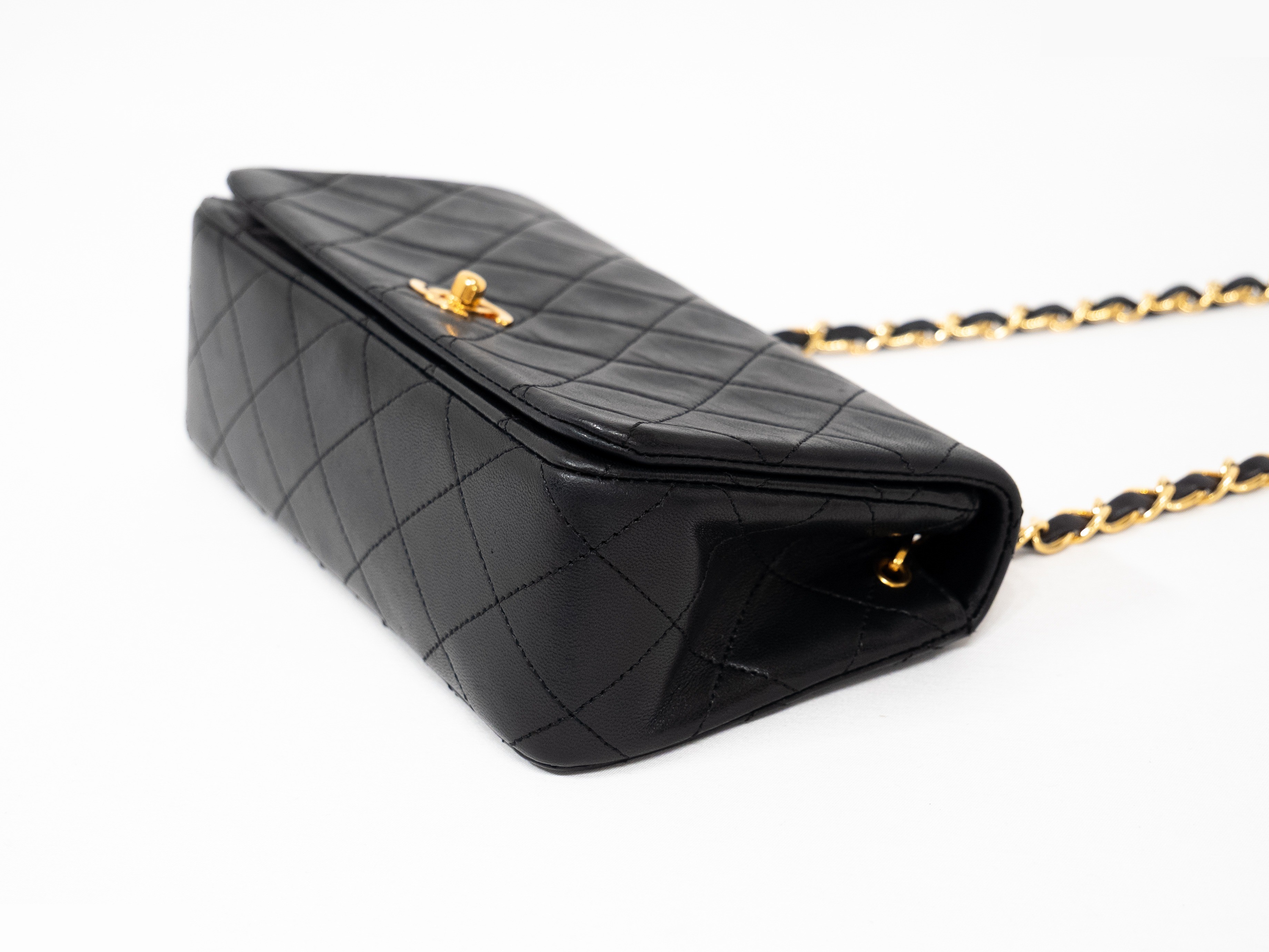 Mini Matelassé Seal Lambskin Black — view 6