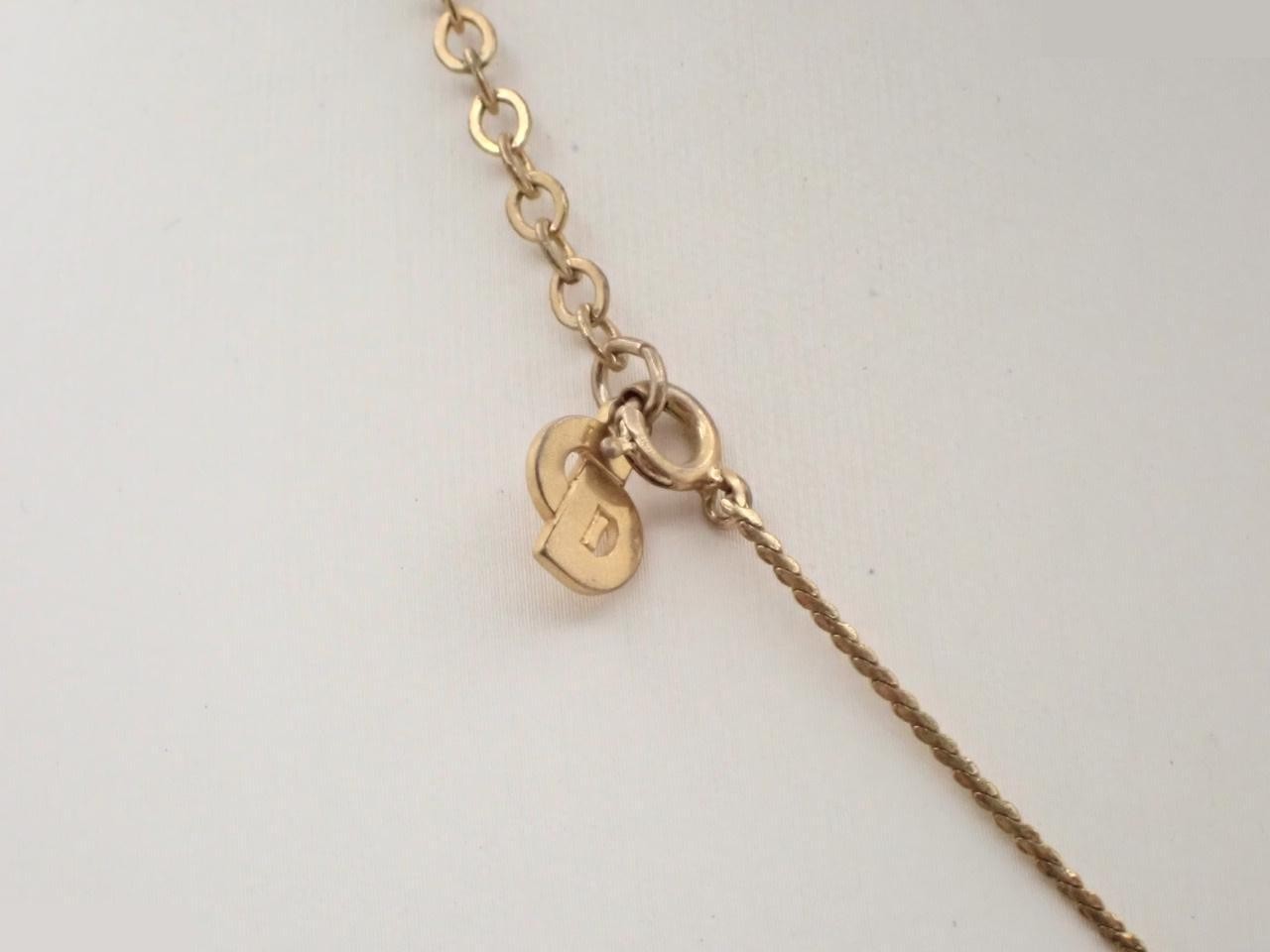 CD logo necklace — view 2