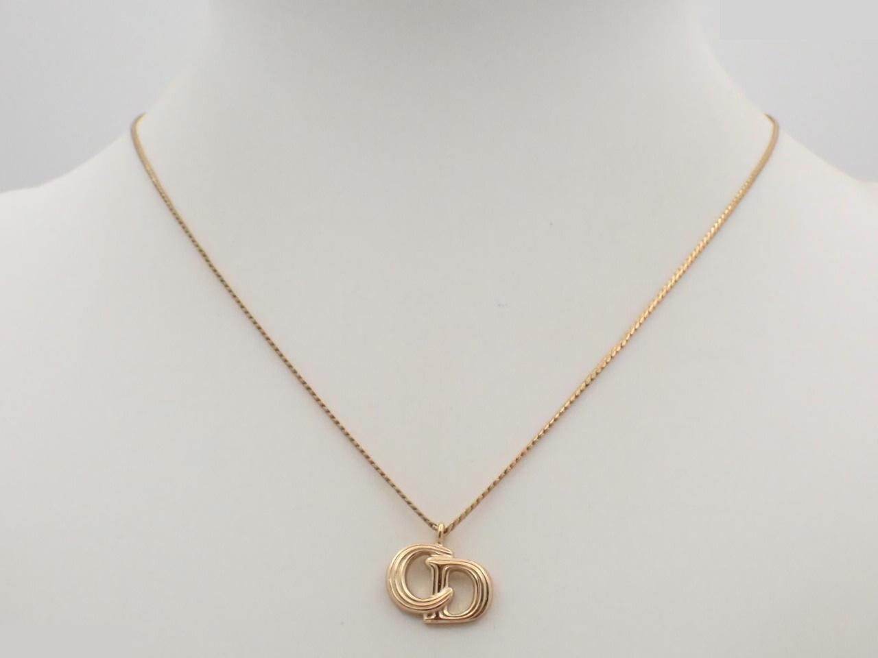 CD logo necklace — view 3