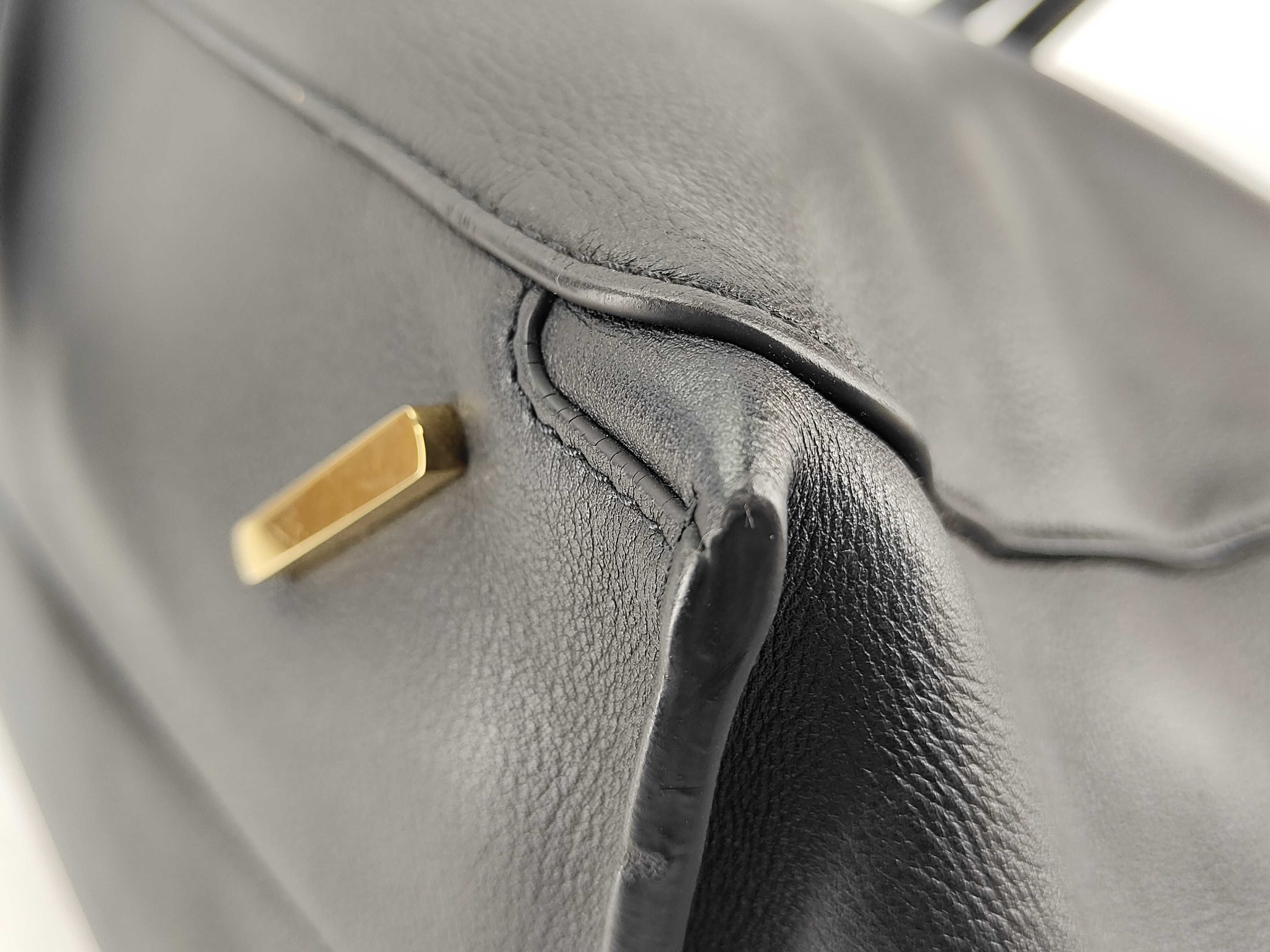 Amazona 28 Leather Handbag, Black Boston Bag — view 8