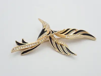 Bird Rhinestone Brooch