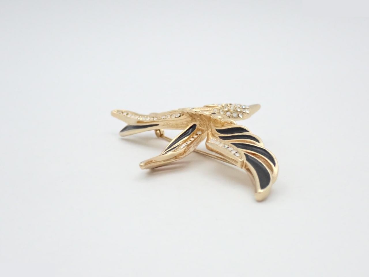 Bird Rhinestone Brooch — view 3