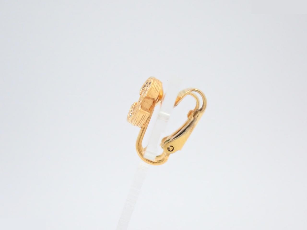 Earrings with Coco Mark design, gold. — view 3