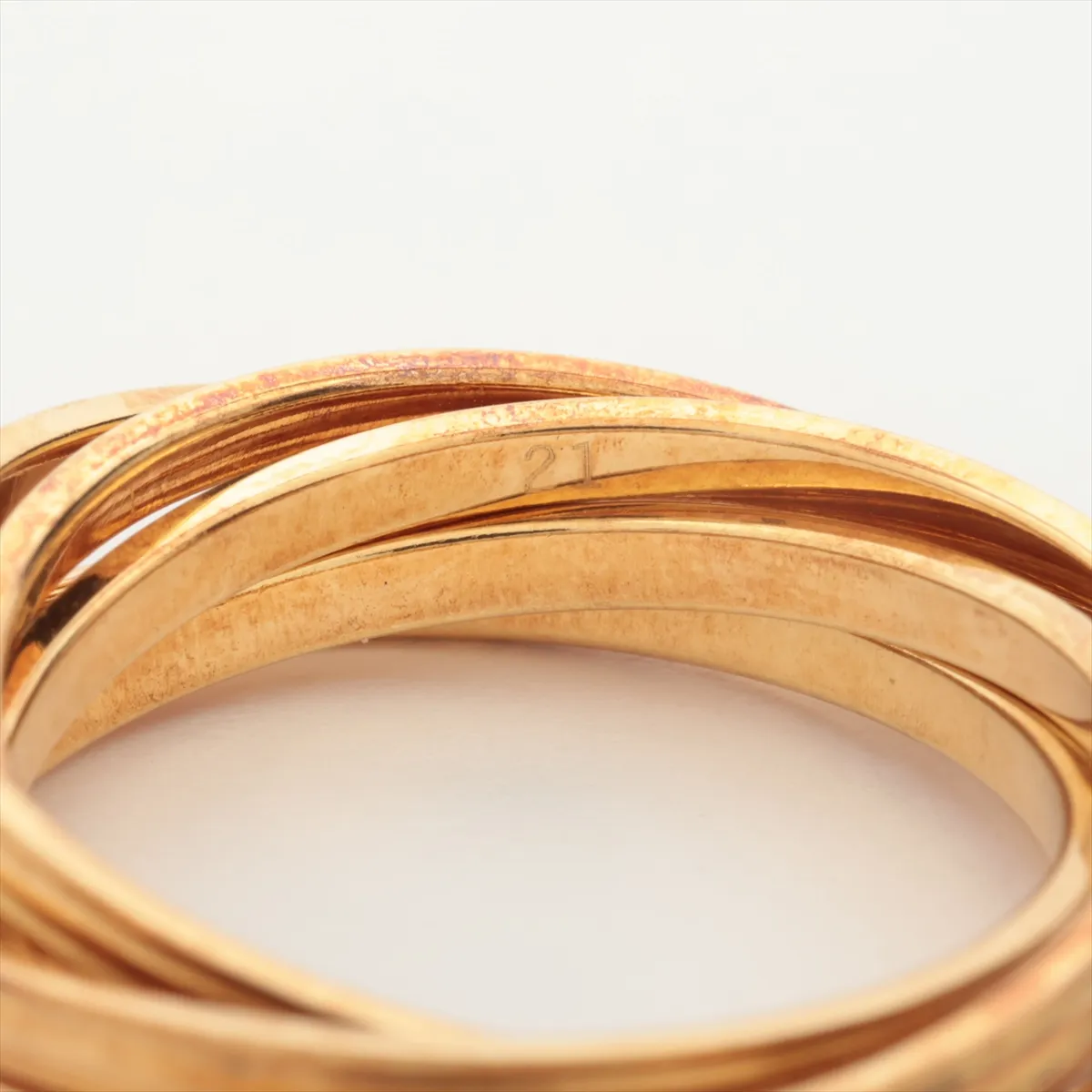 ring, 750 (yellow gold), 9.5g, metal discoloration. — view 4