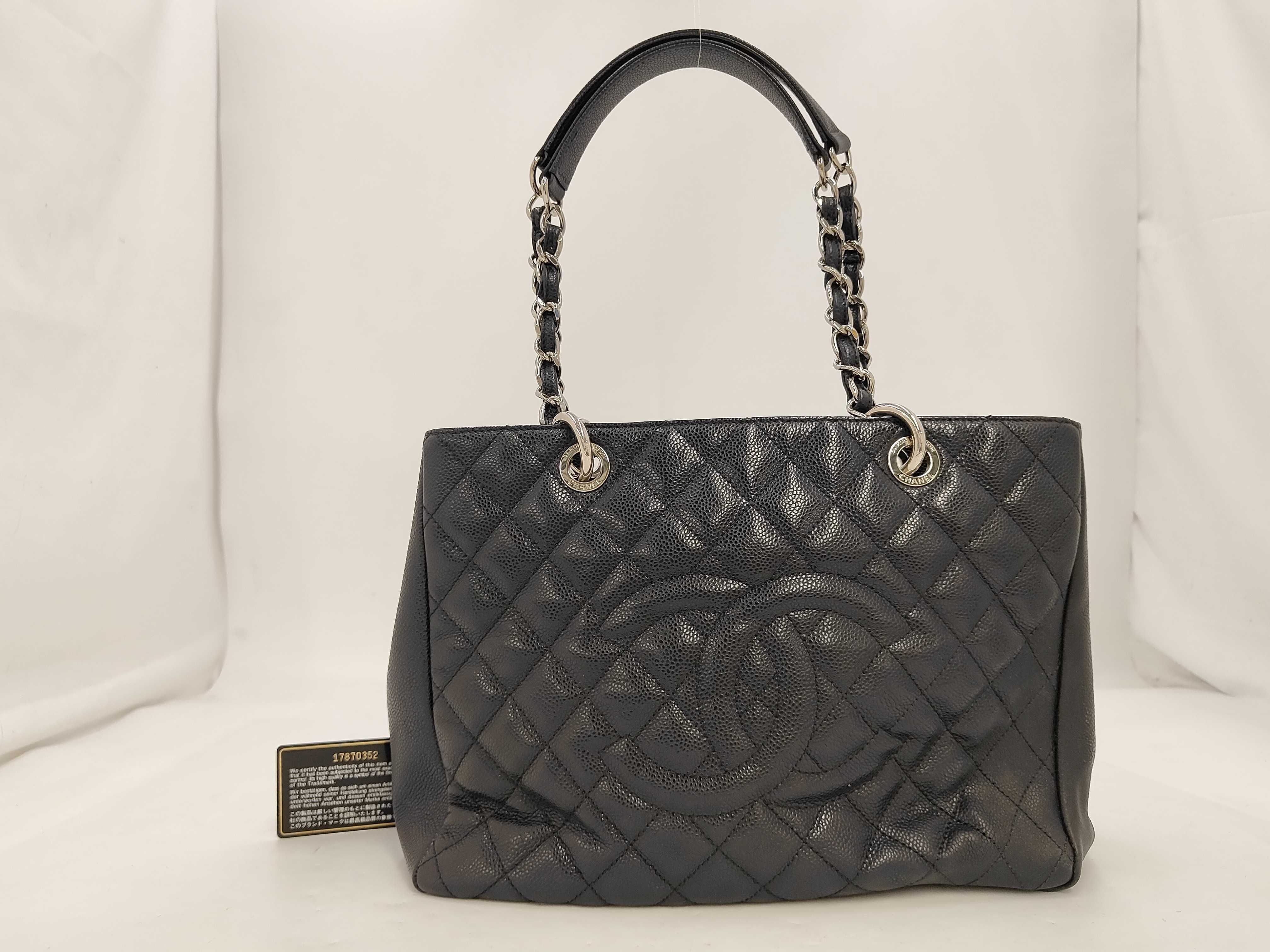GST Tote Bag, Caviar Leather Shoulder Bag