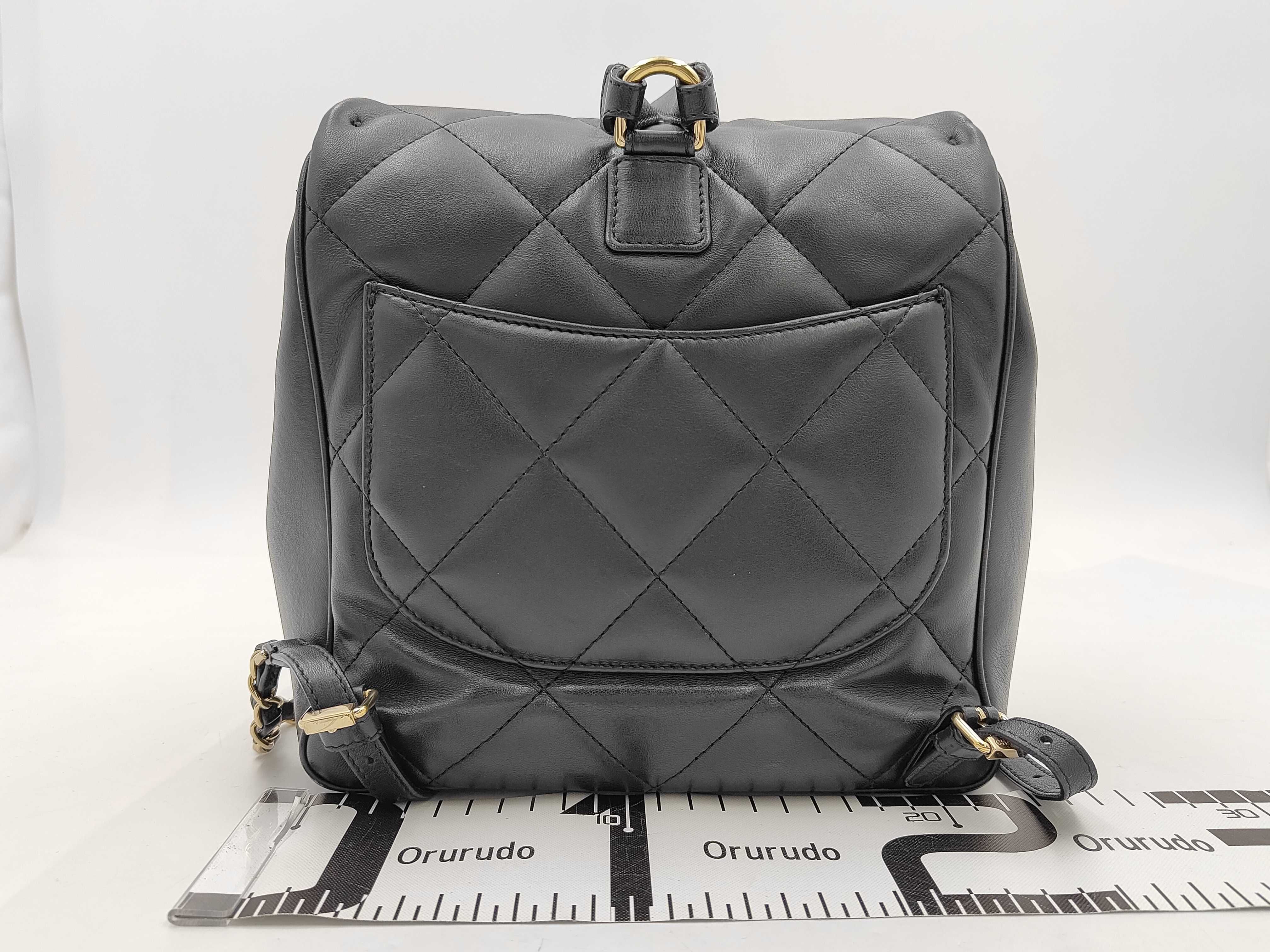 Matelassé Backpack, Navy — view 2