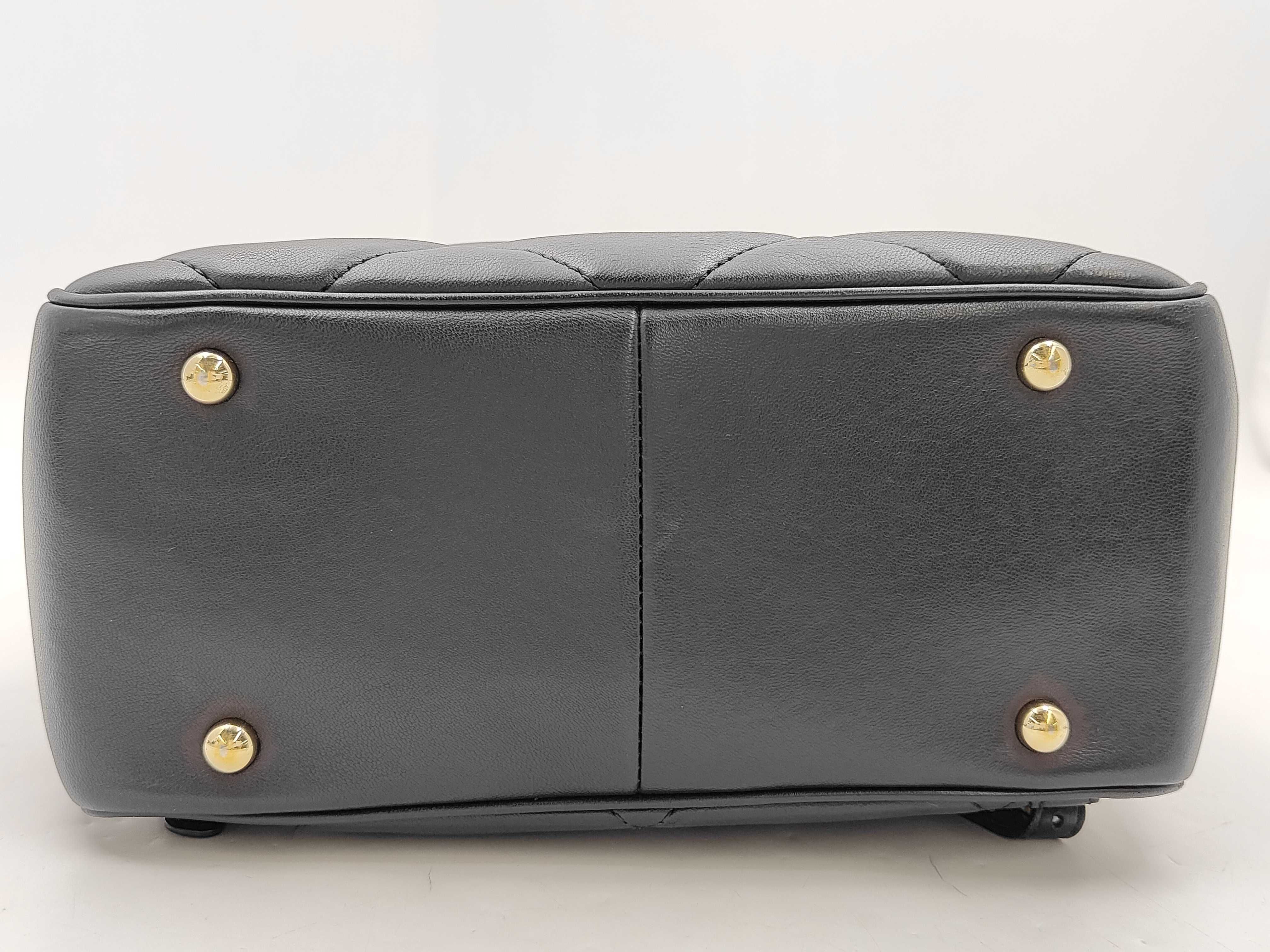 Matelassé Backpack, Navy — view 7