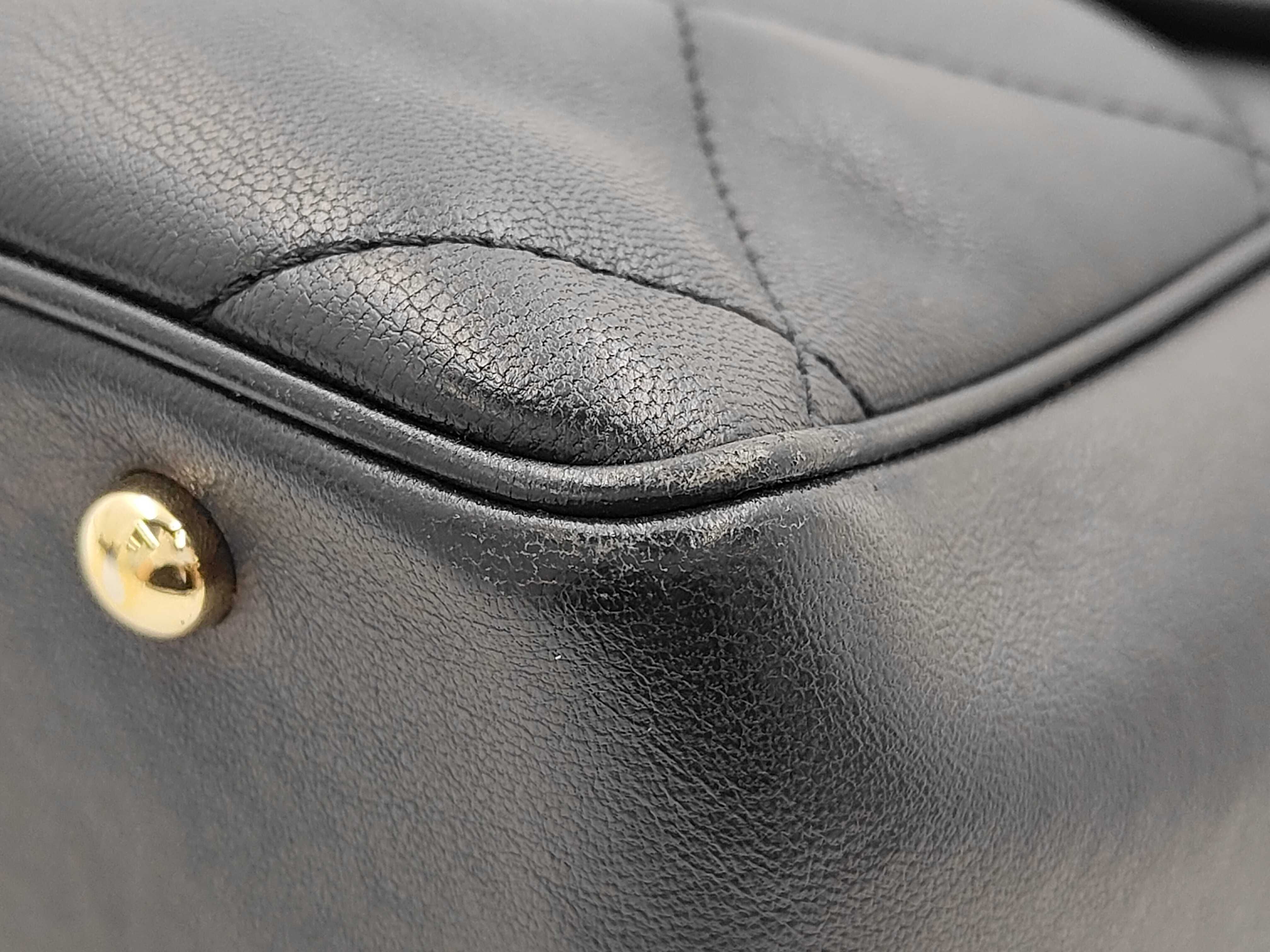 Matelassé Backpack, Navy — view 8