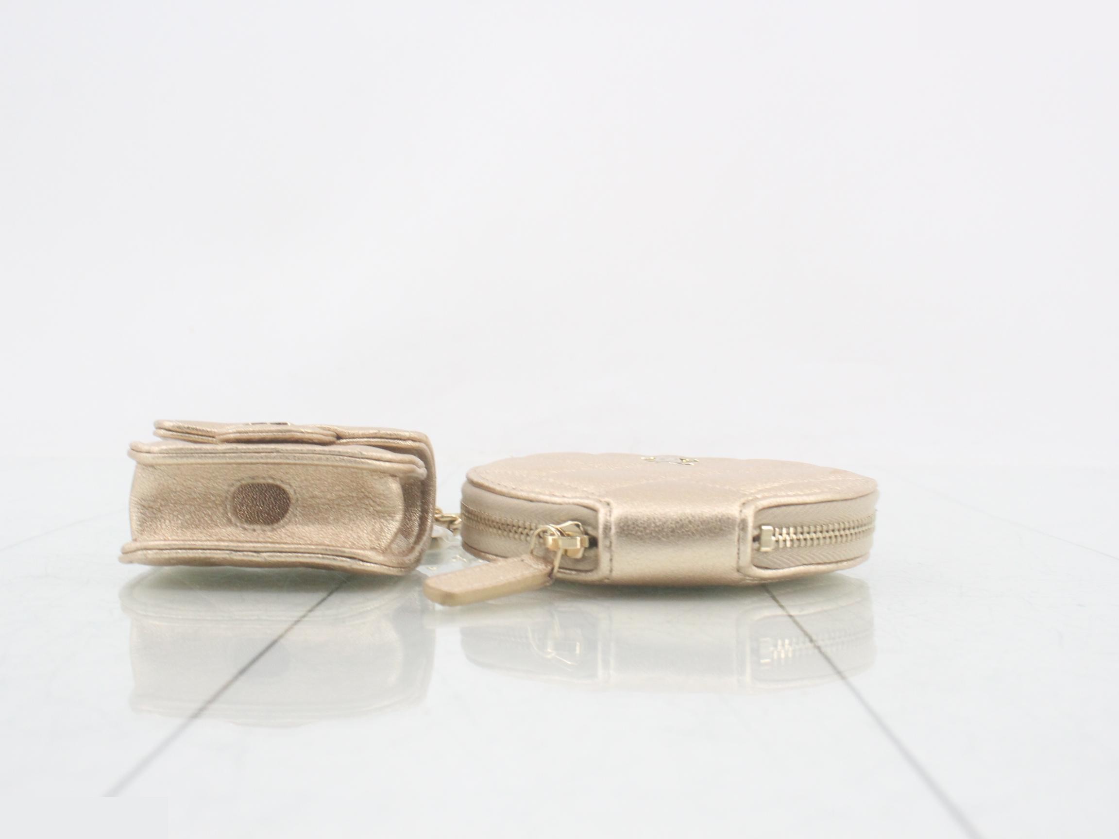 Matelassé coin case & iPod case, unused. — view 3