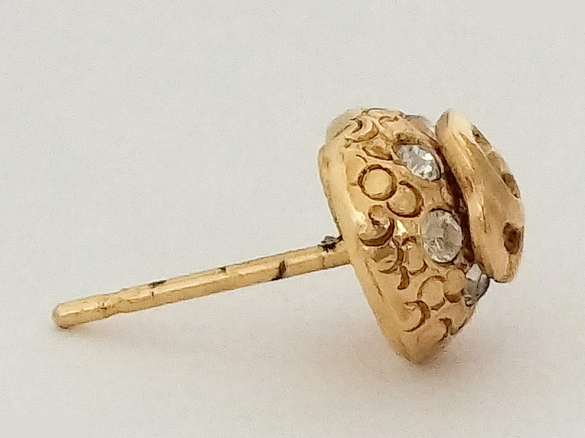 Coco Mini Gold Earring (Single Earring) 01P — view 5