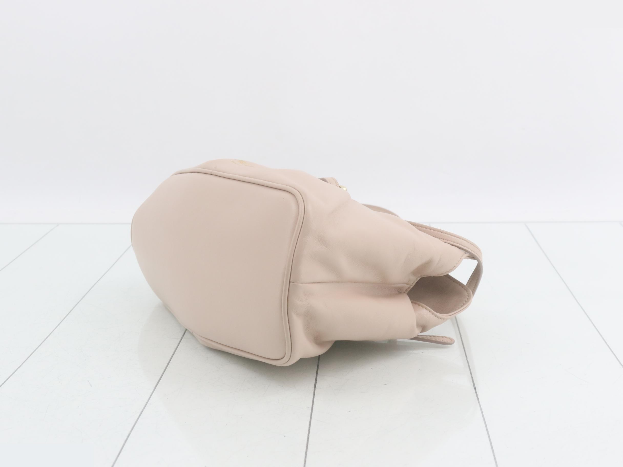 Shoulder bag, leather, beige — view 6
