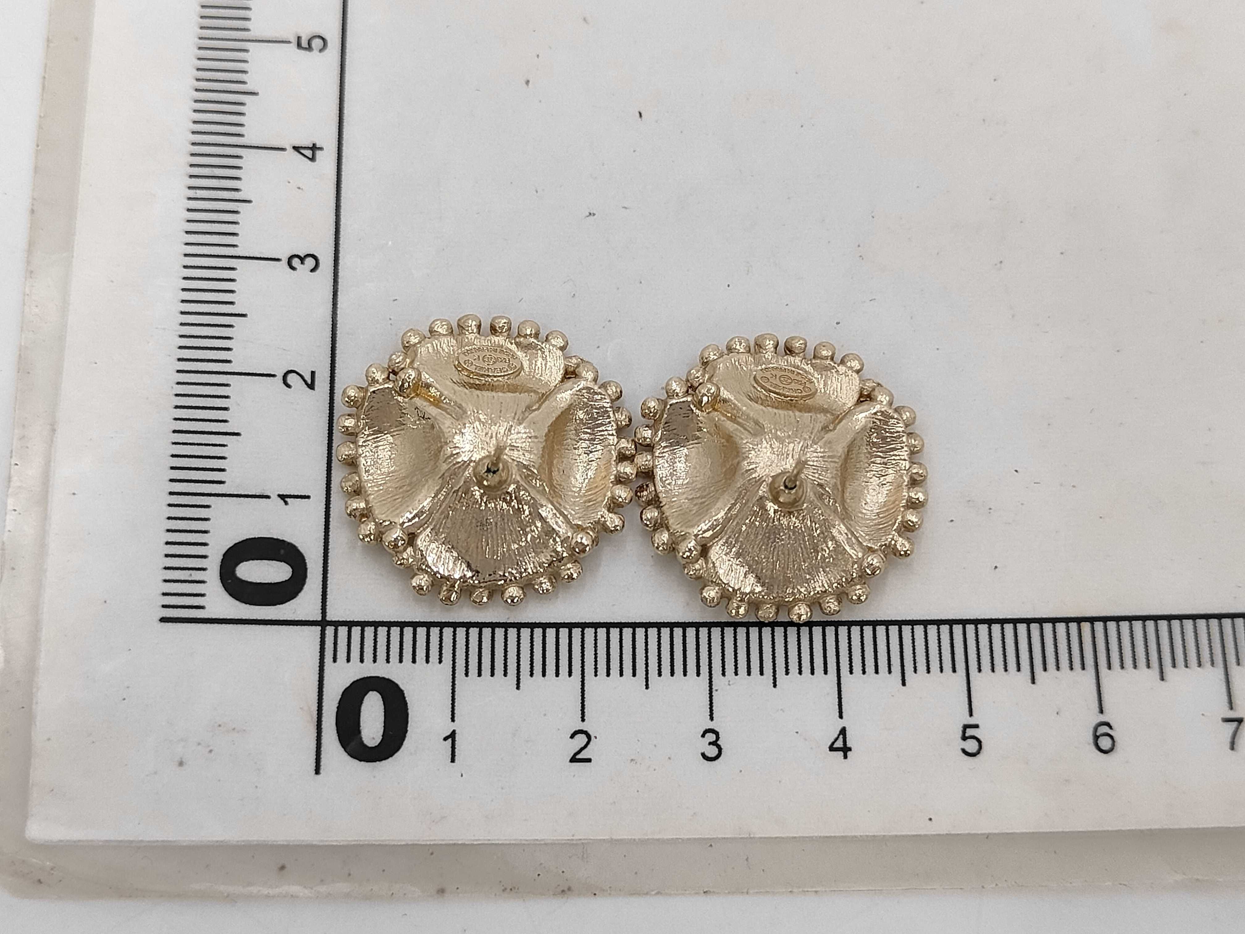 F23K Camellia Coco Mark Earrings — view 2