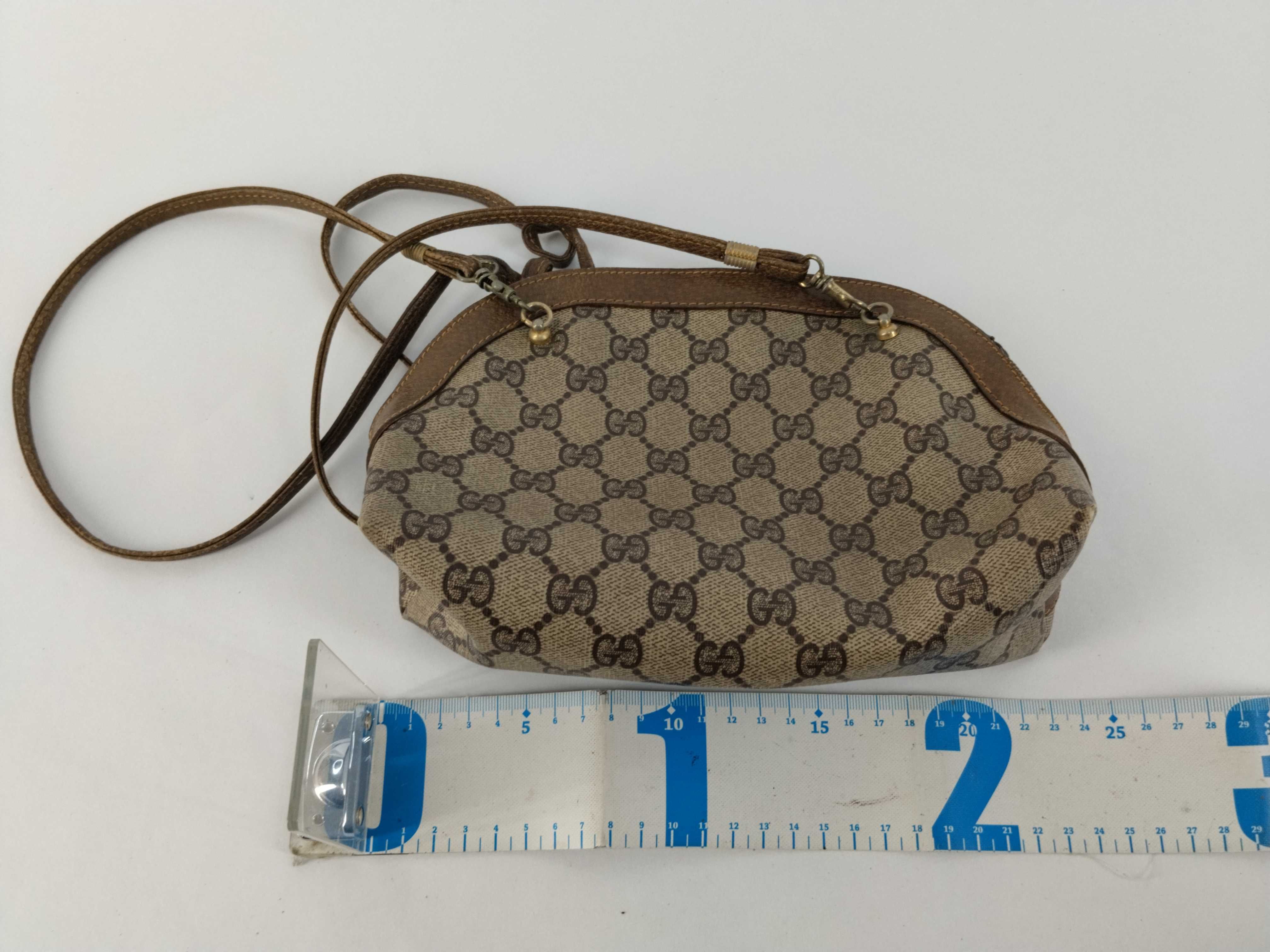GG Canvas Shoulder Bag, Beige x Brown — view 2
