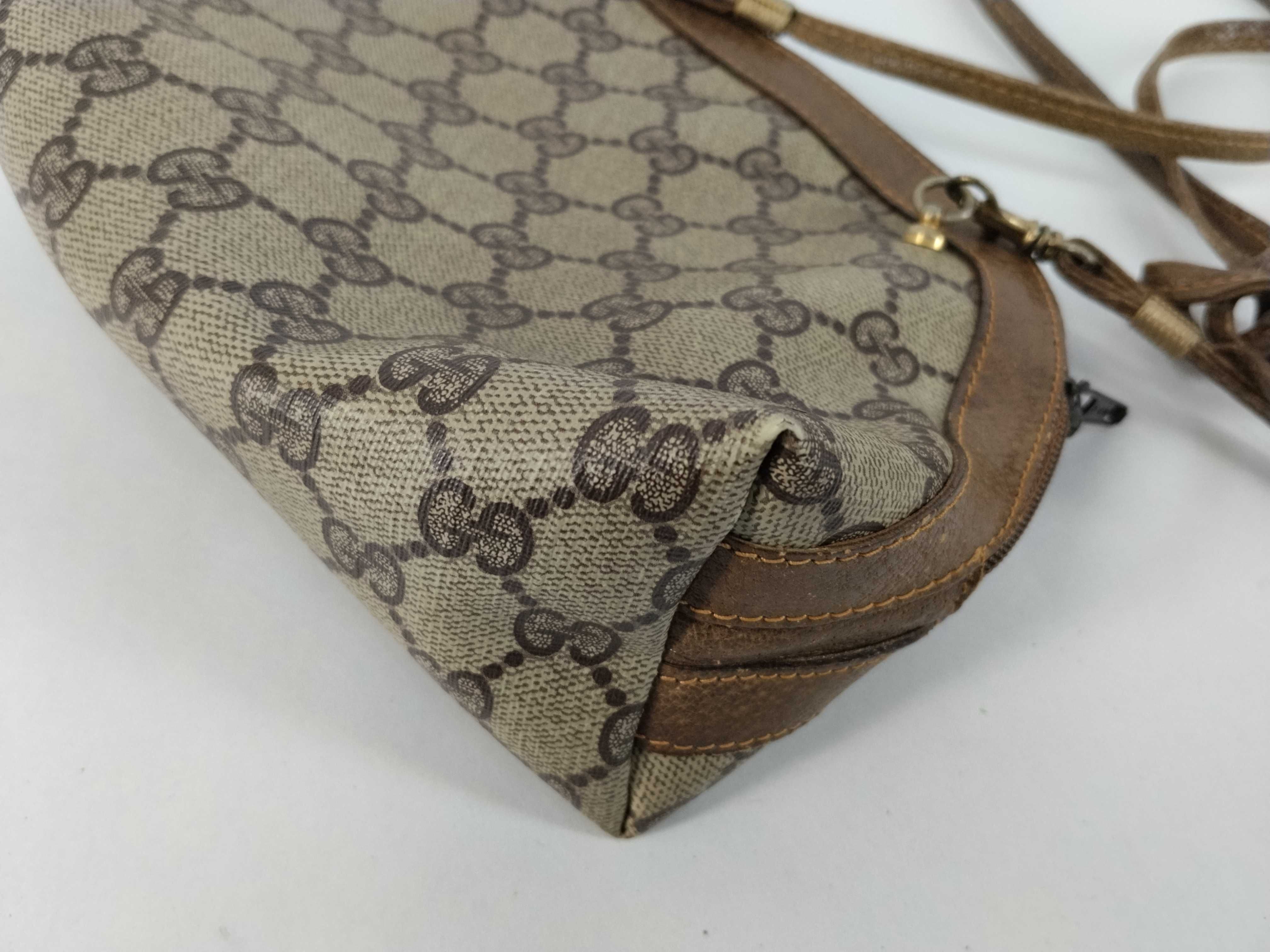 GG Canvas Shoulder Bag, Beige x Brown — view 6
