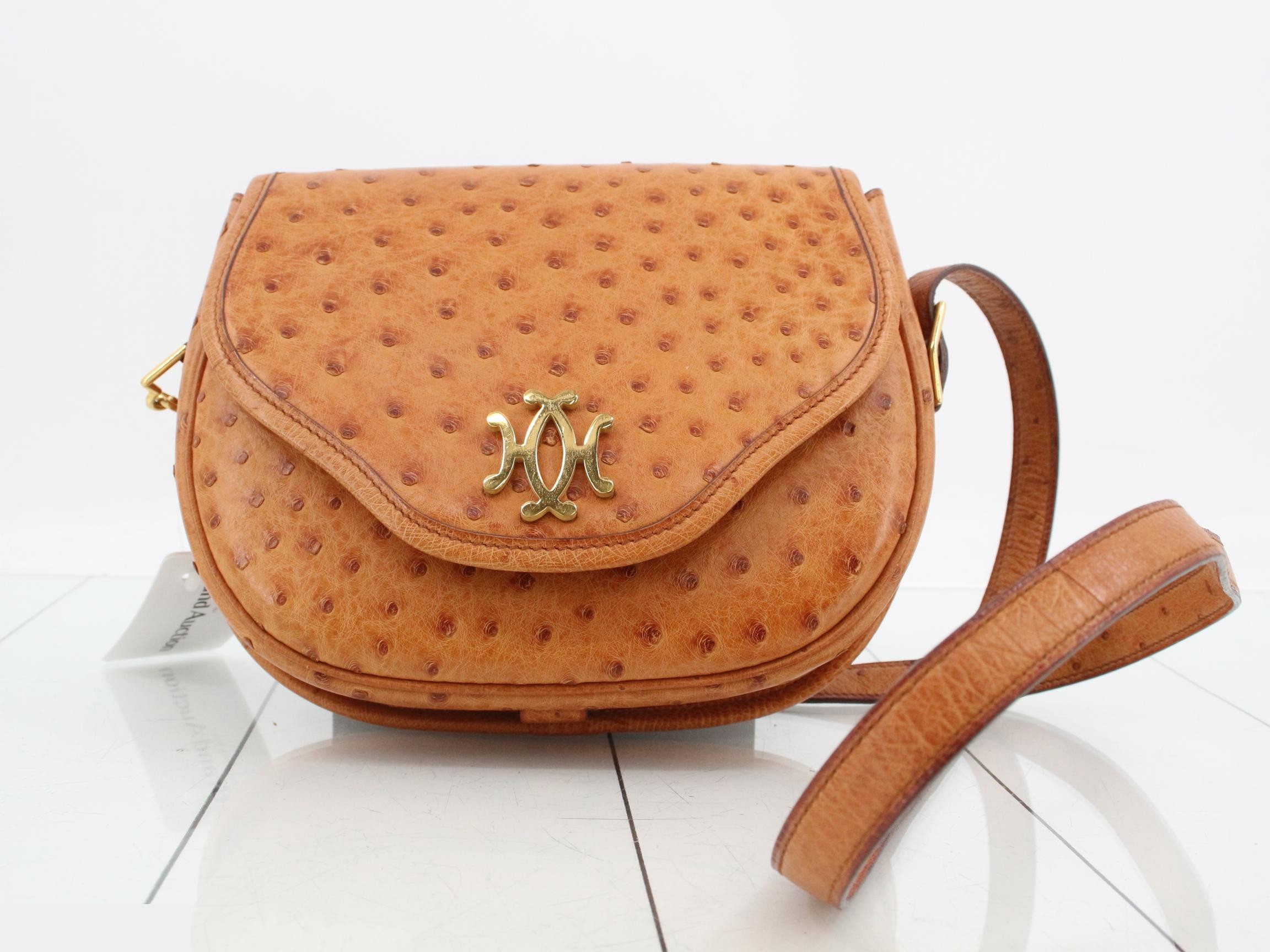 Ostrich Lift Shoulder Bag ( O stamp)