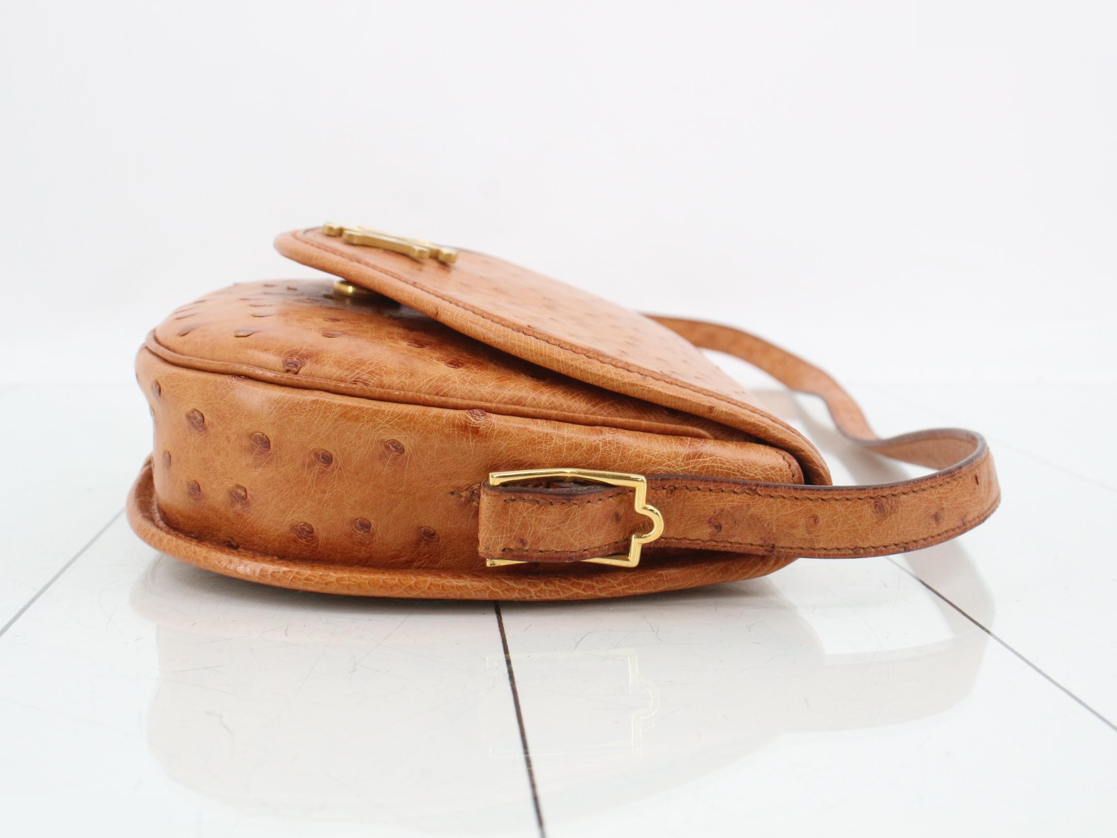 Ostrich Lift Shoulder Bag ( O stamp) — view 3
