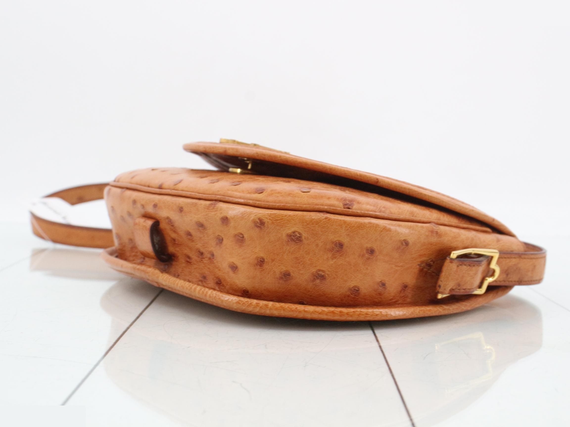 Ostrich Lift Shoulder Bag ( O stamp) — view 6