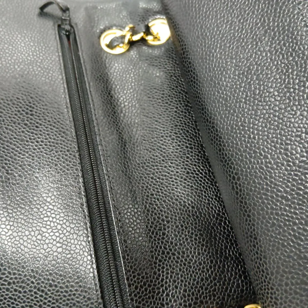 [Individually packaged] Chanel Matelassé 25 Caviar Skin Double Flap Double Chain Bag, Black with Gold Hardware, 19176570, Serial Number , A01112 — view 13