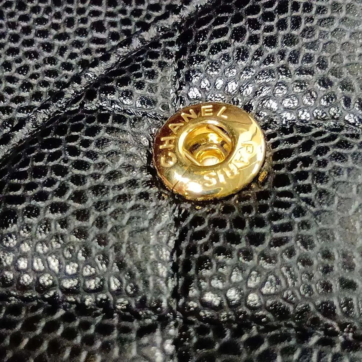 [Individually packaged] Chanel Matelassé 25 Caviar Skin Double Flap Double Chain Bag, Black with Gold Hardware, 19176570, Serial Number , A01112 — view 14