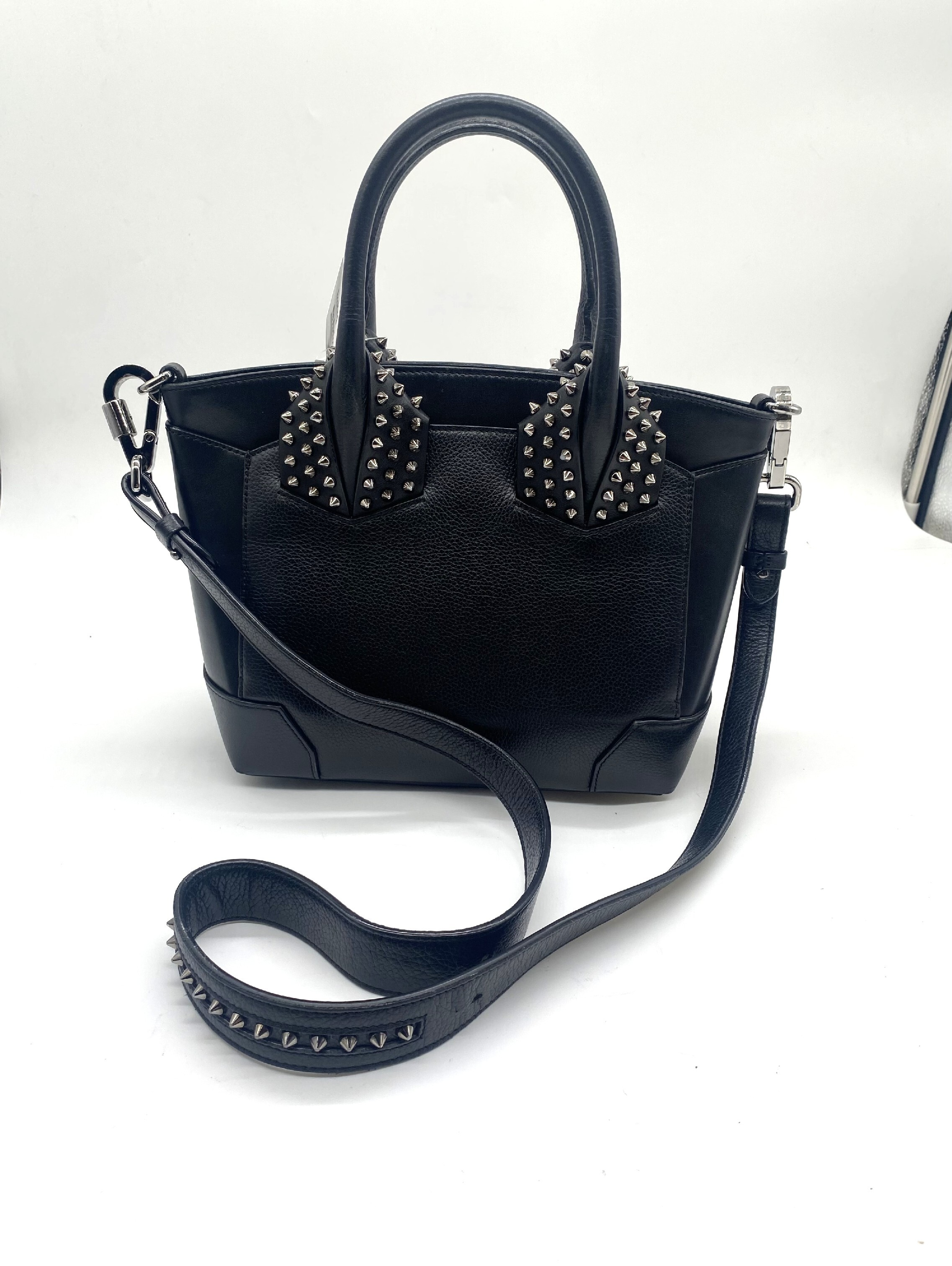 Eloise Leather Spike Stud Handbag Shoulder Bag — view 2