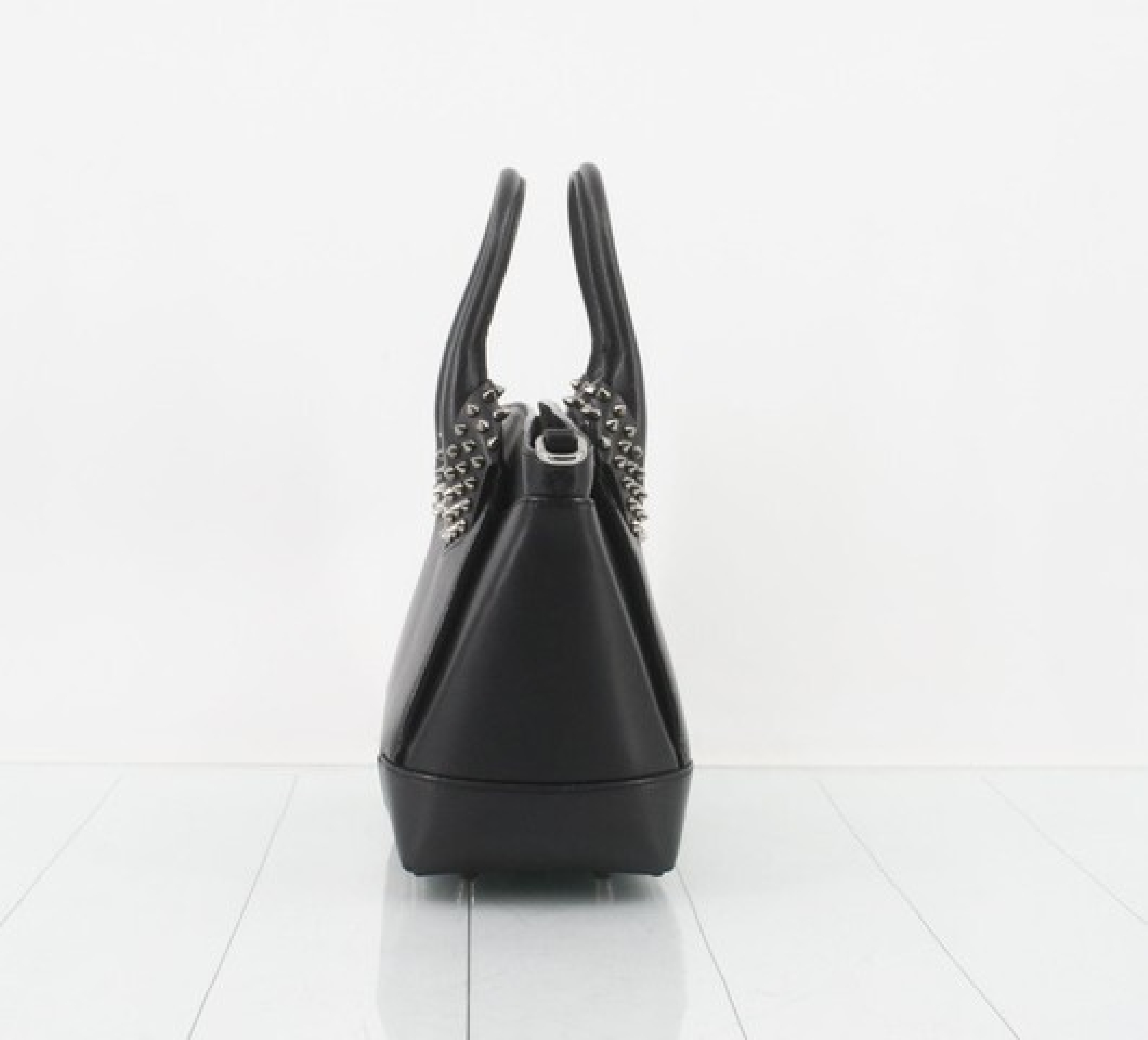 Eloise Leather Spike Stud Handbag Shoulder Bag — view 5