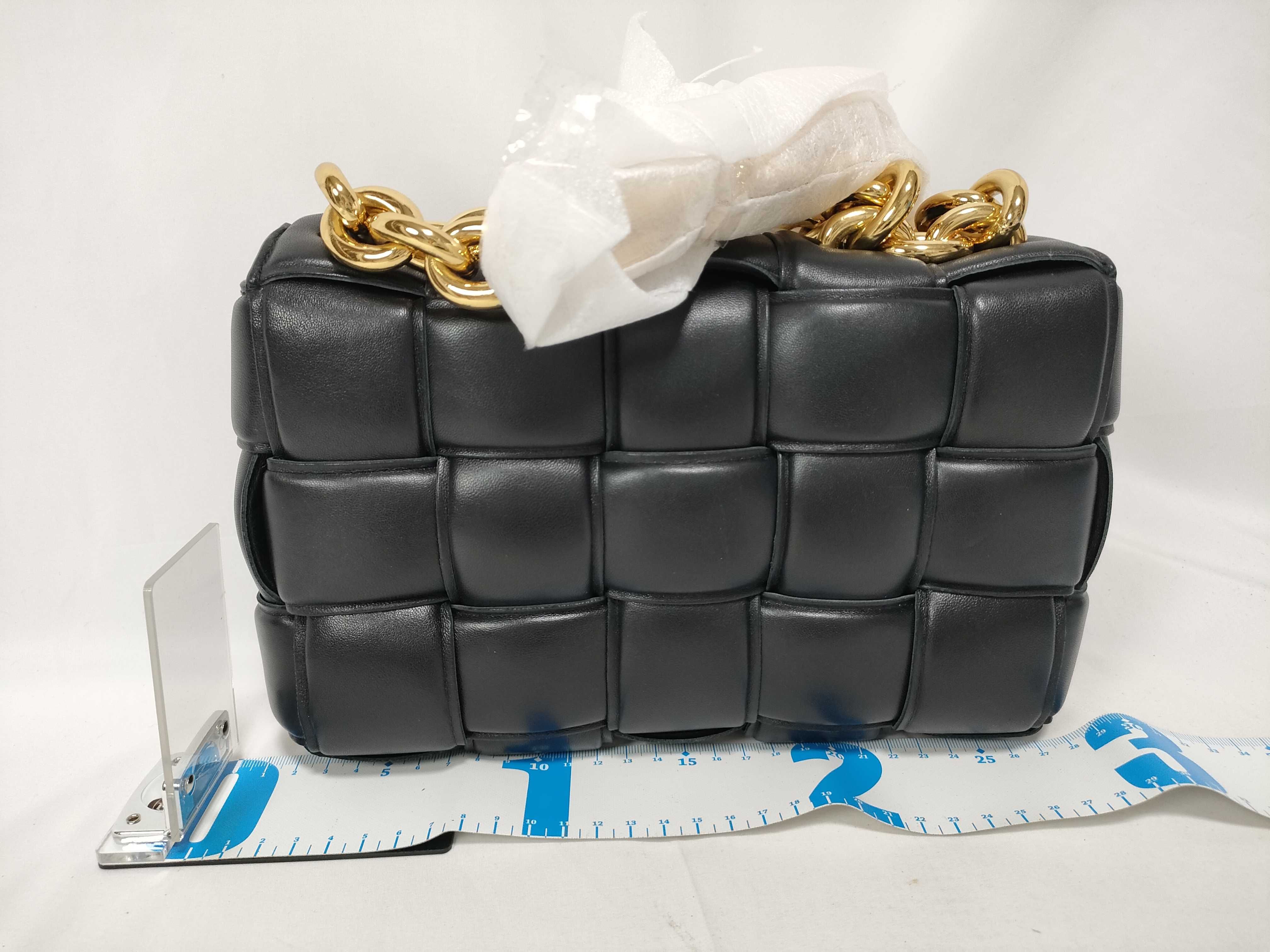 Maxi Intrecciato Chain Shoulder Bag — view 2