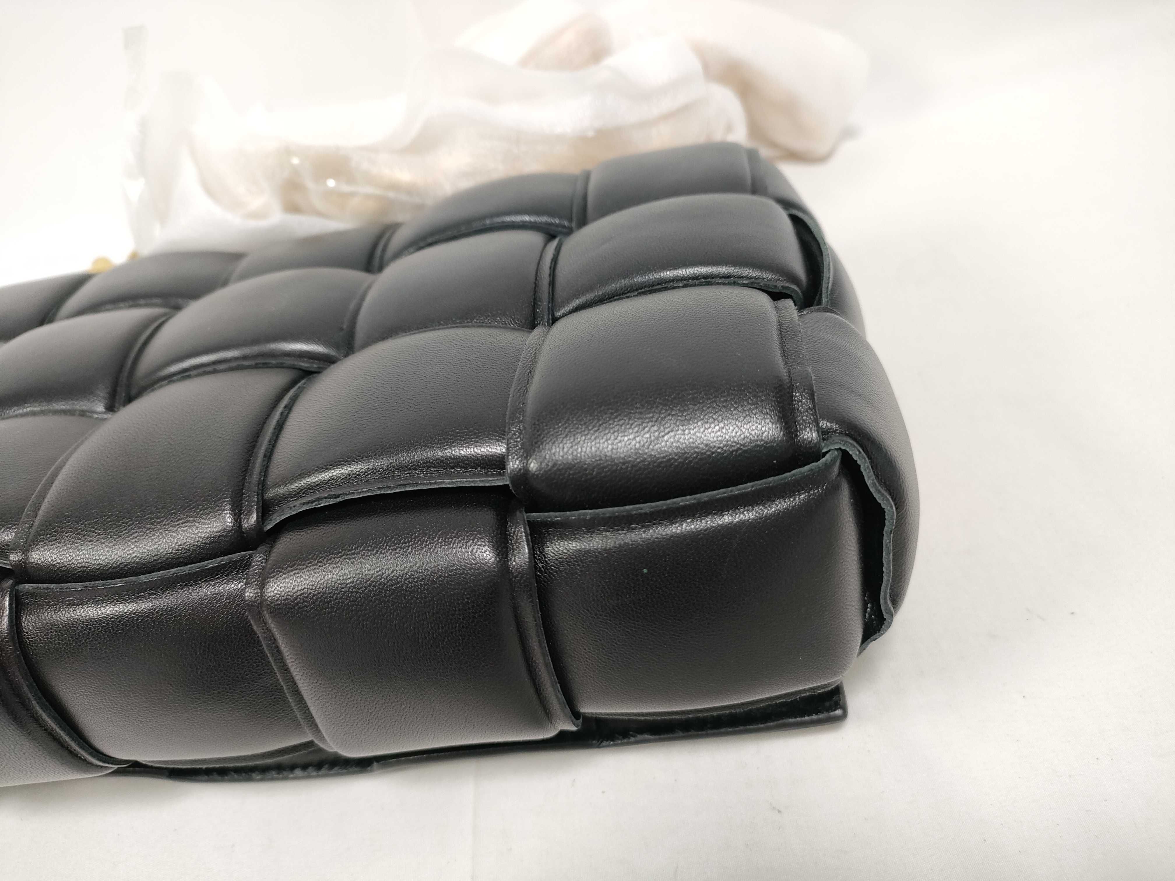 Maxi Intrecciato Chain Shoulder Bag — view 4