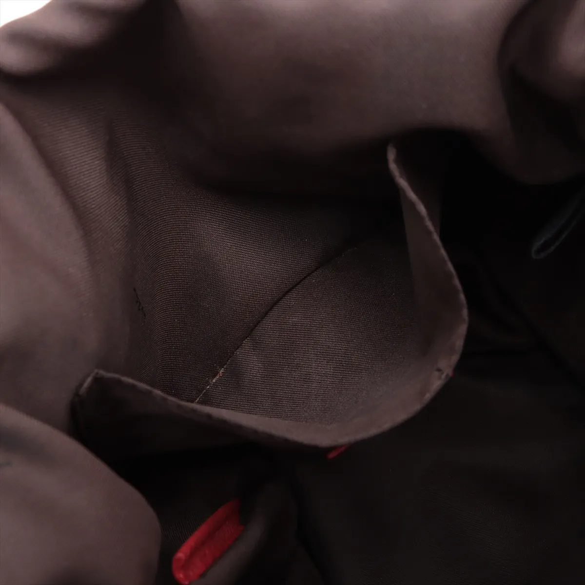 Zucca Canvas x Leather Tote Bag Brown x Red 8BH119 — view 8