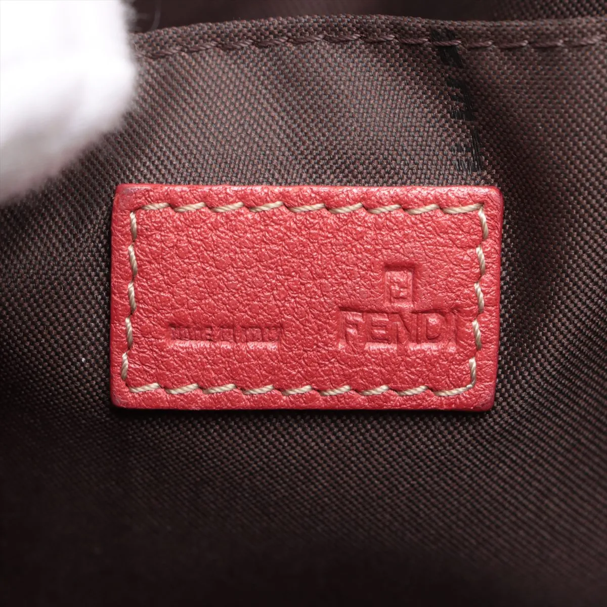 Zucca Canvas x Leather Tote Bag Brown x Red 8BH119 — view 9