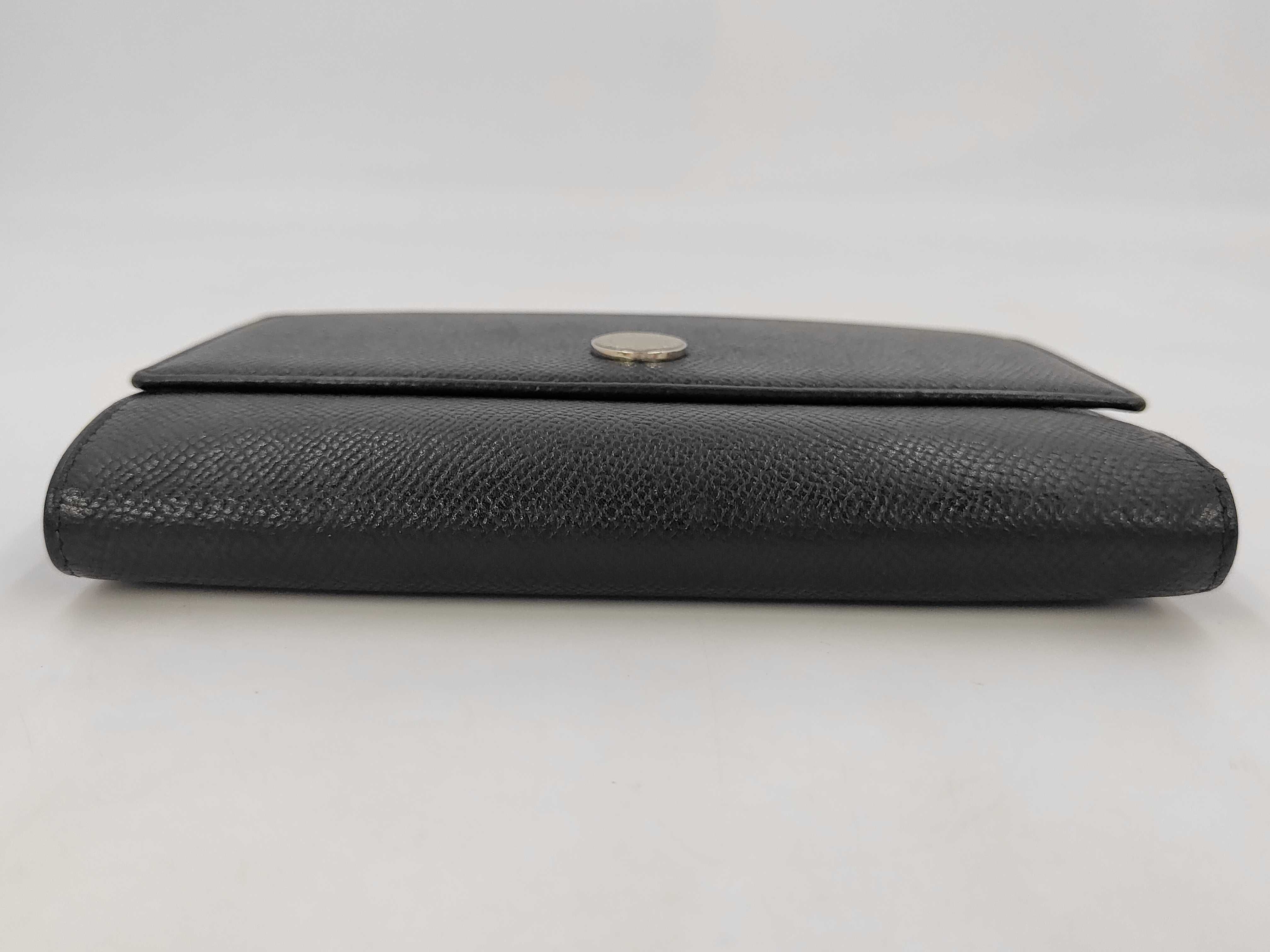 Leather Classico Tri-fold Wallet, Black — view 4