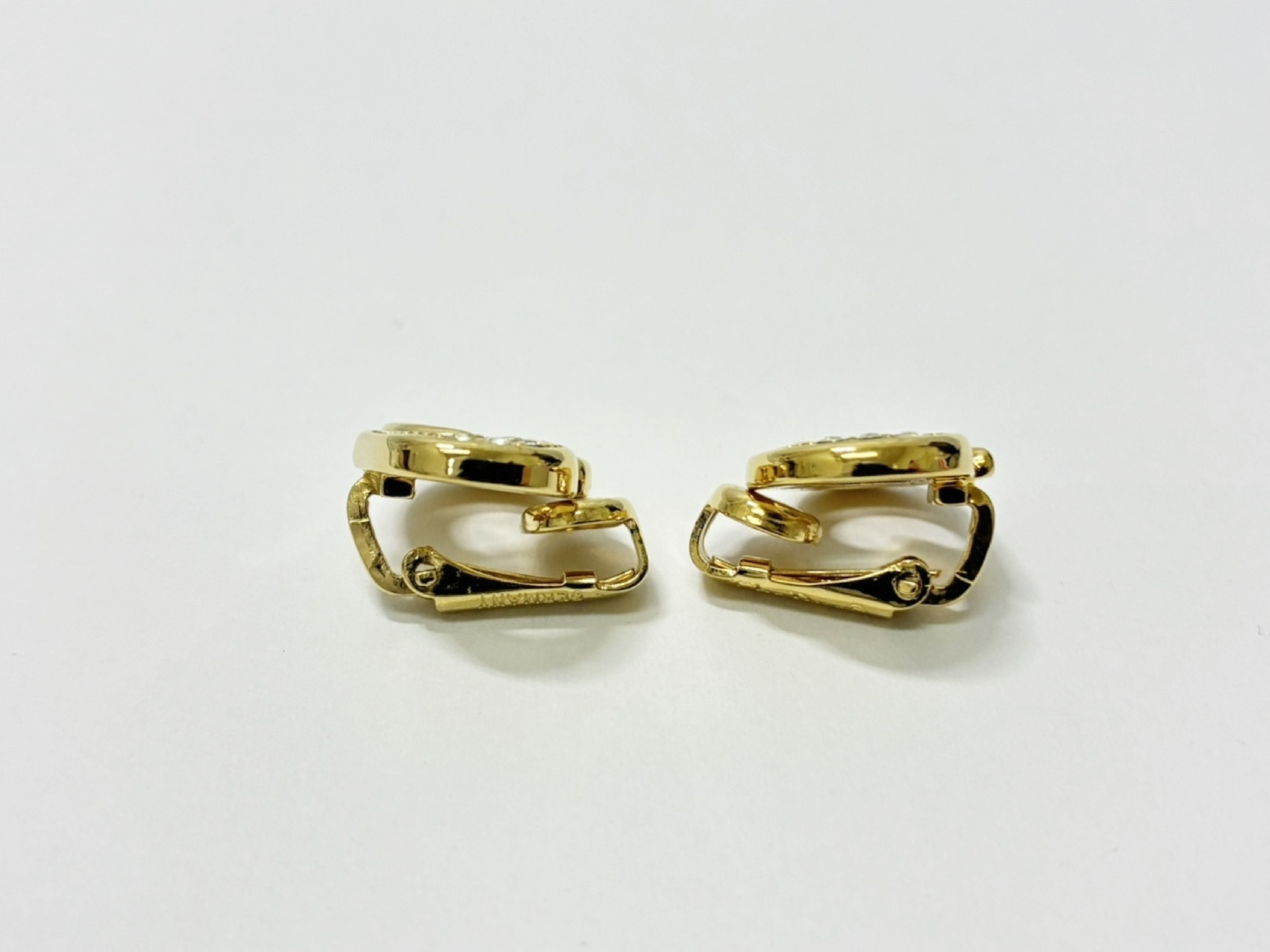 Logo Rhinestone Earrings GP Earrings — view 2
