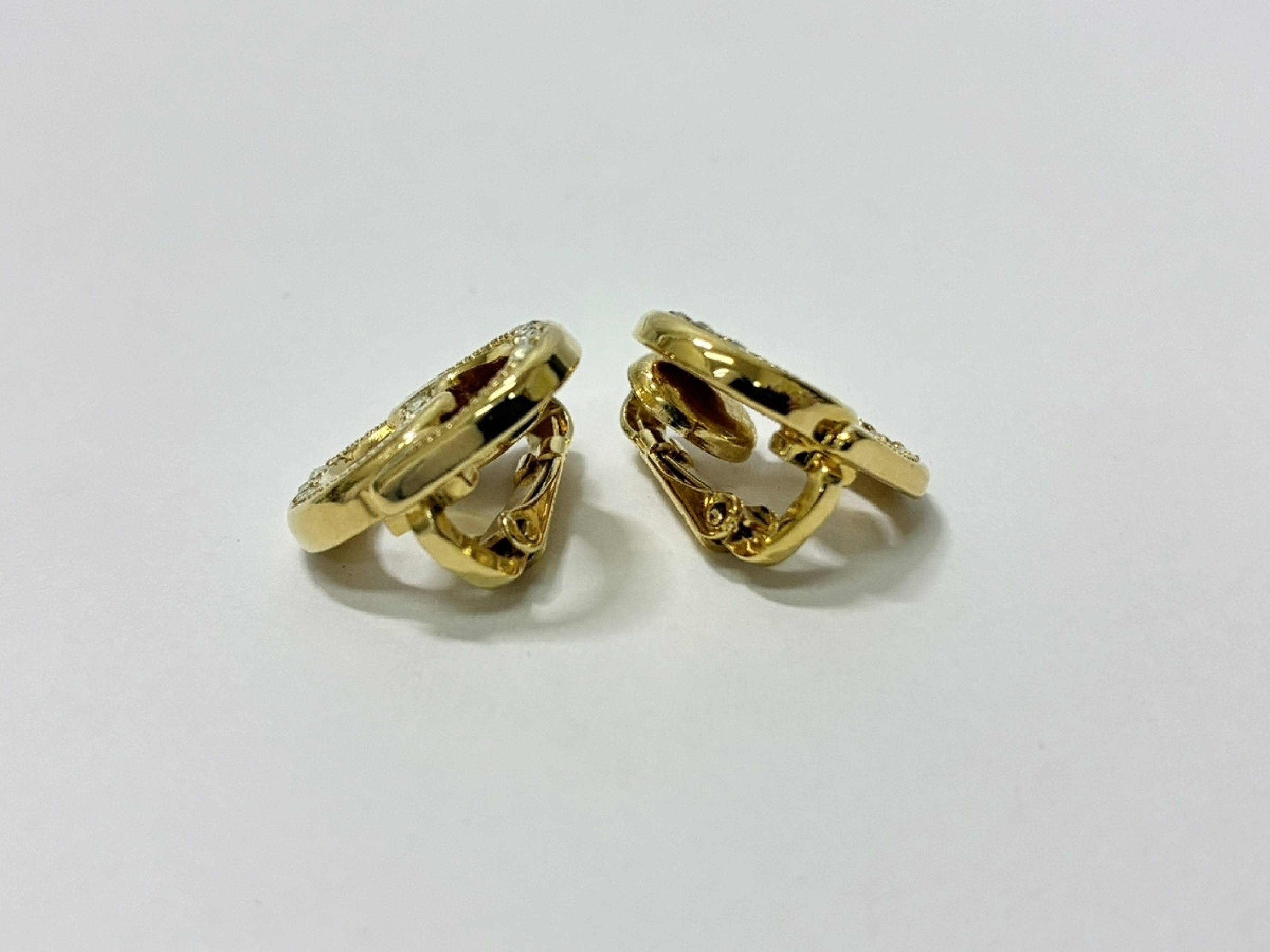Logo Rhinestone Earrings GP Earrings — view 4