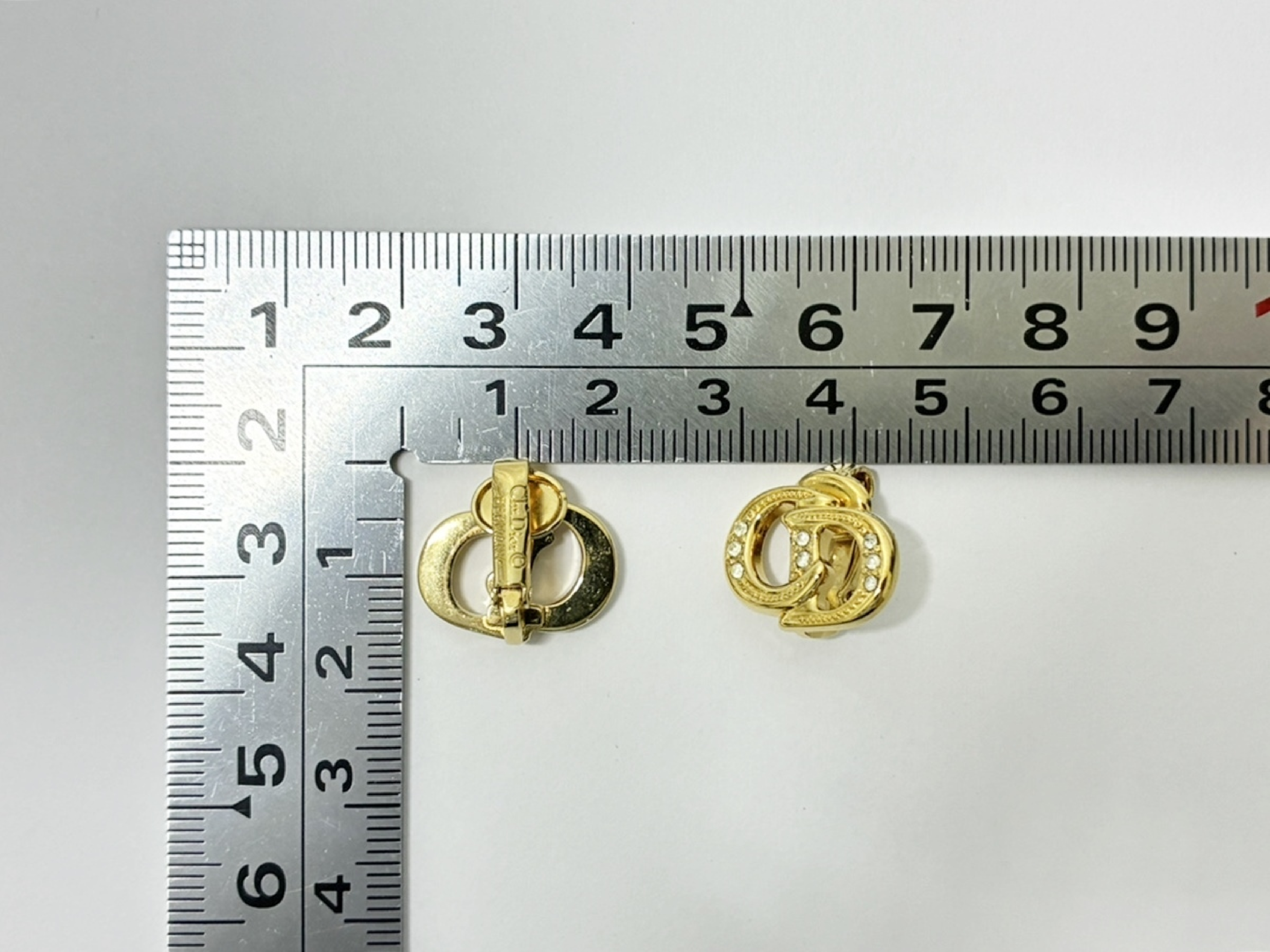 Logo Rhinestone Earrings GP Earrings — view 5