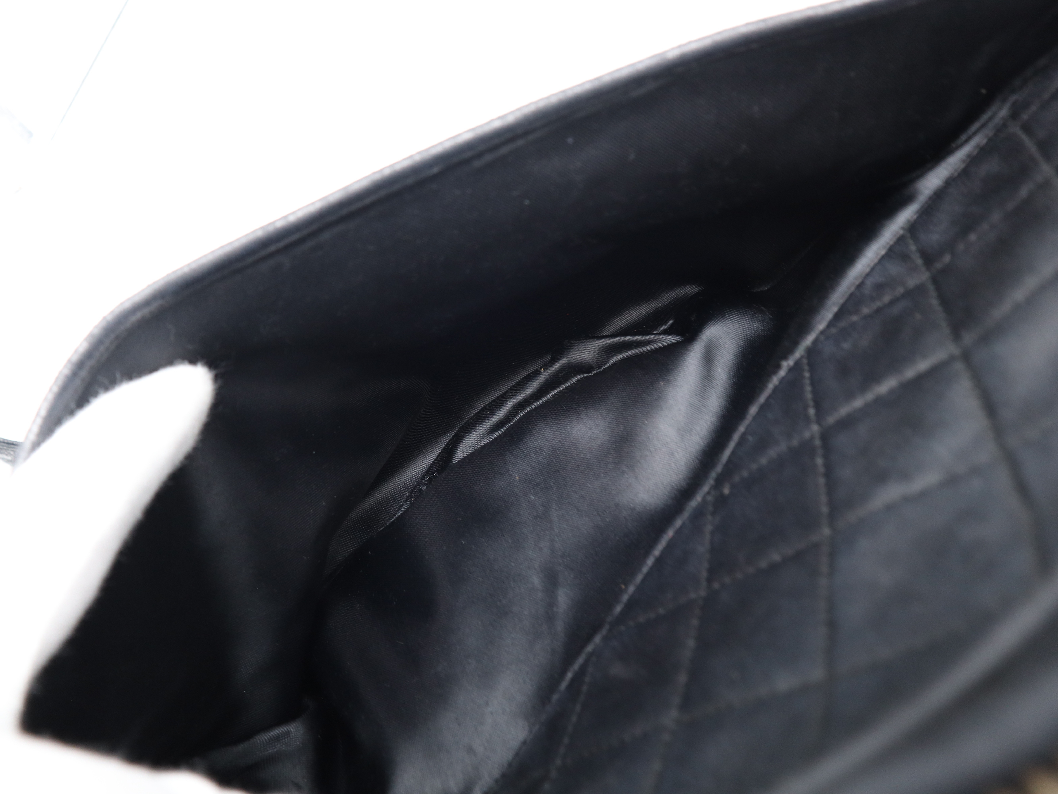Lambskin Matelassé Fringe Coco Mark Black Seal Shoulder Bag 1991401 — view 13