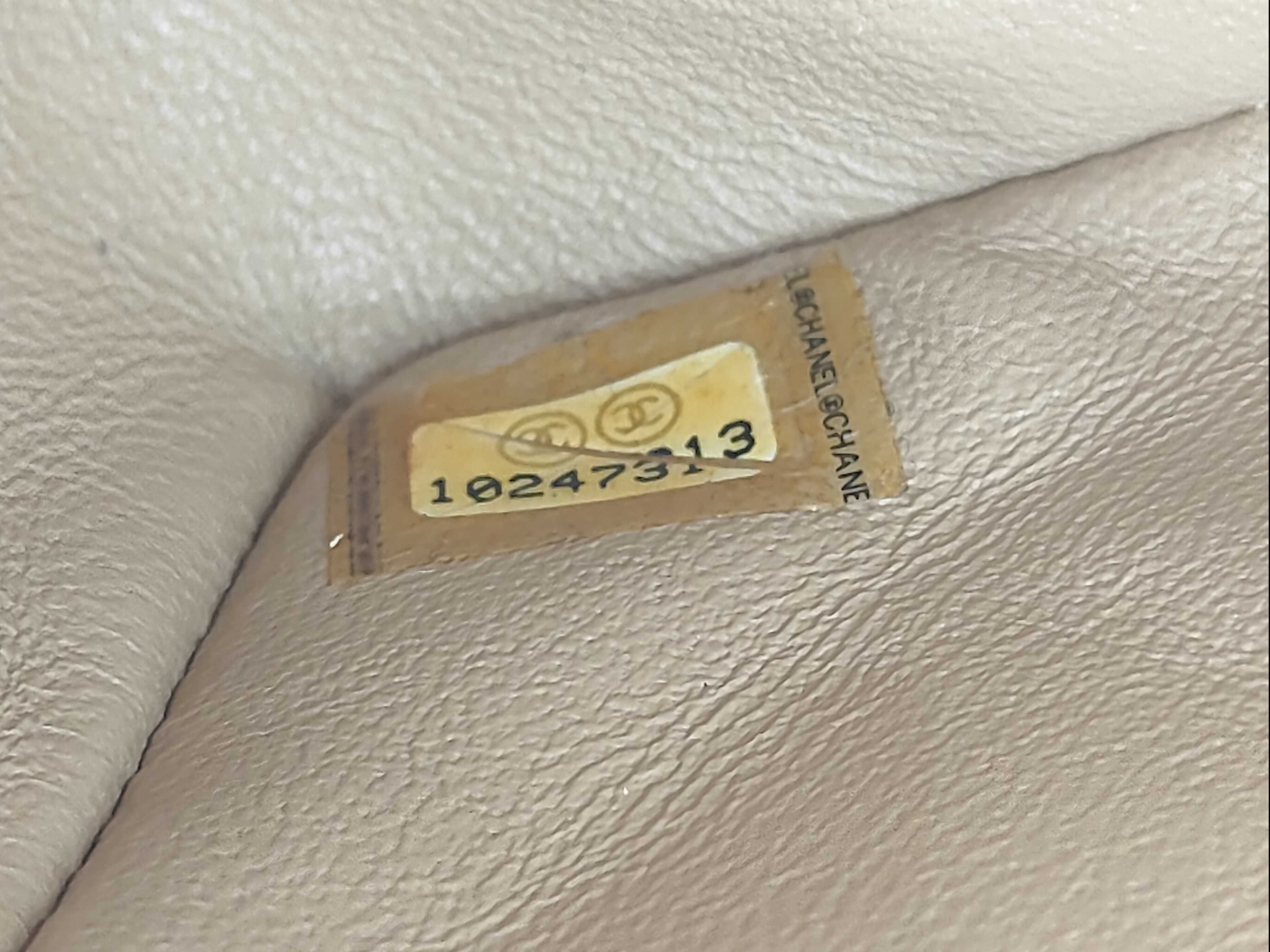 Calfskin Beige Matelassé Shoulder Bag with Silver Hardware — view 13