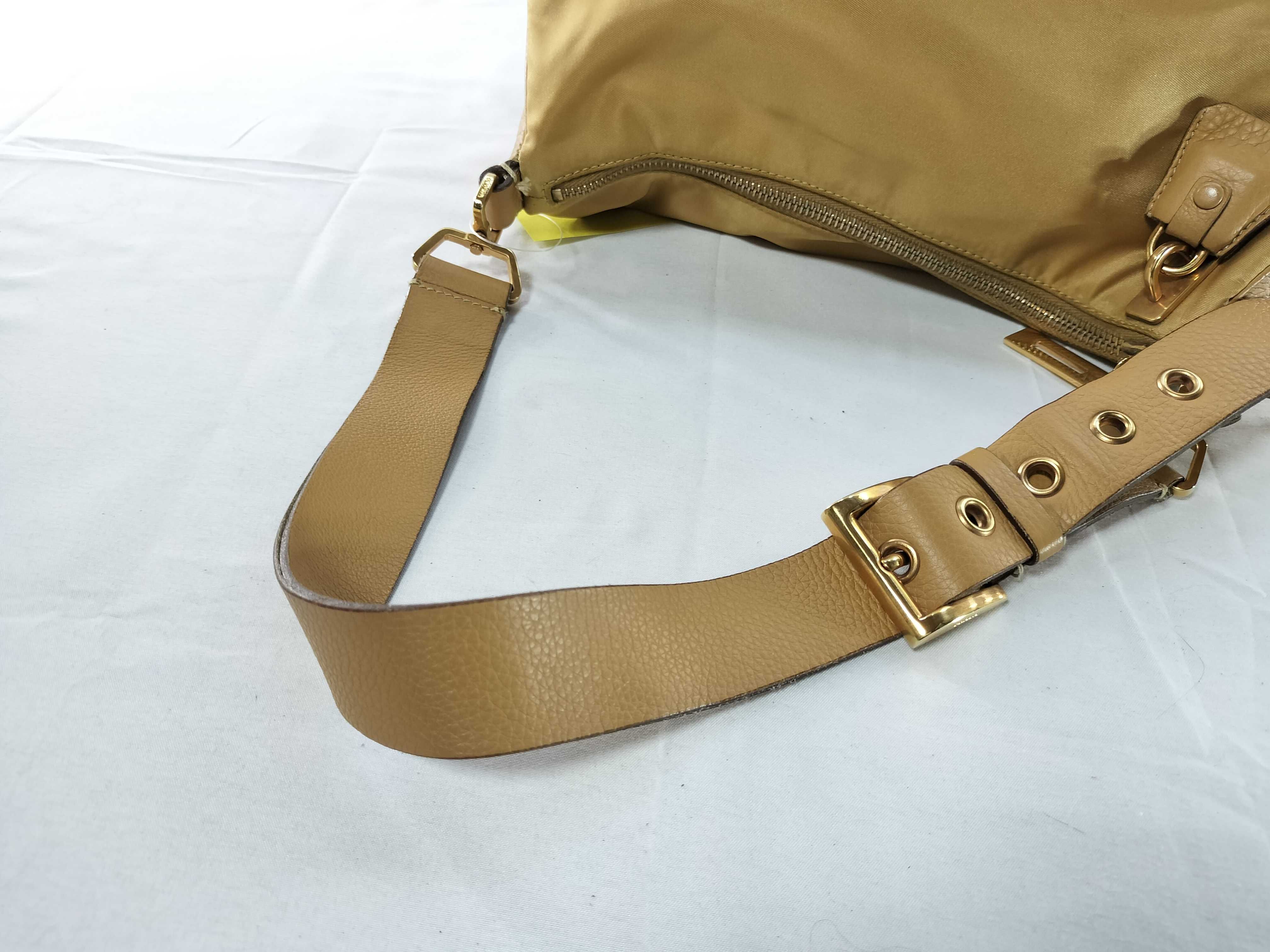 Nylon Leather One-Shoulder Bag — view 3