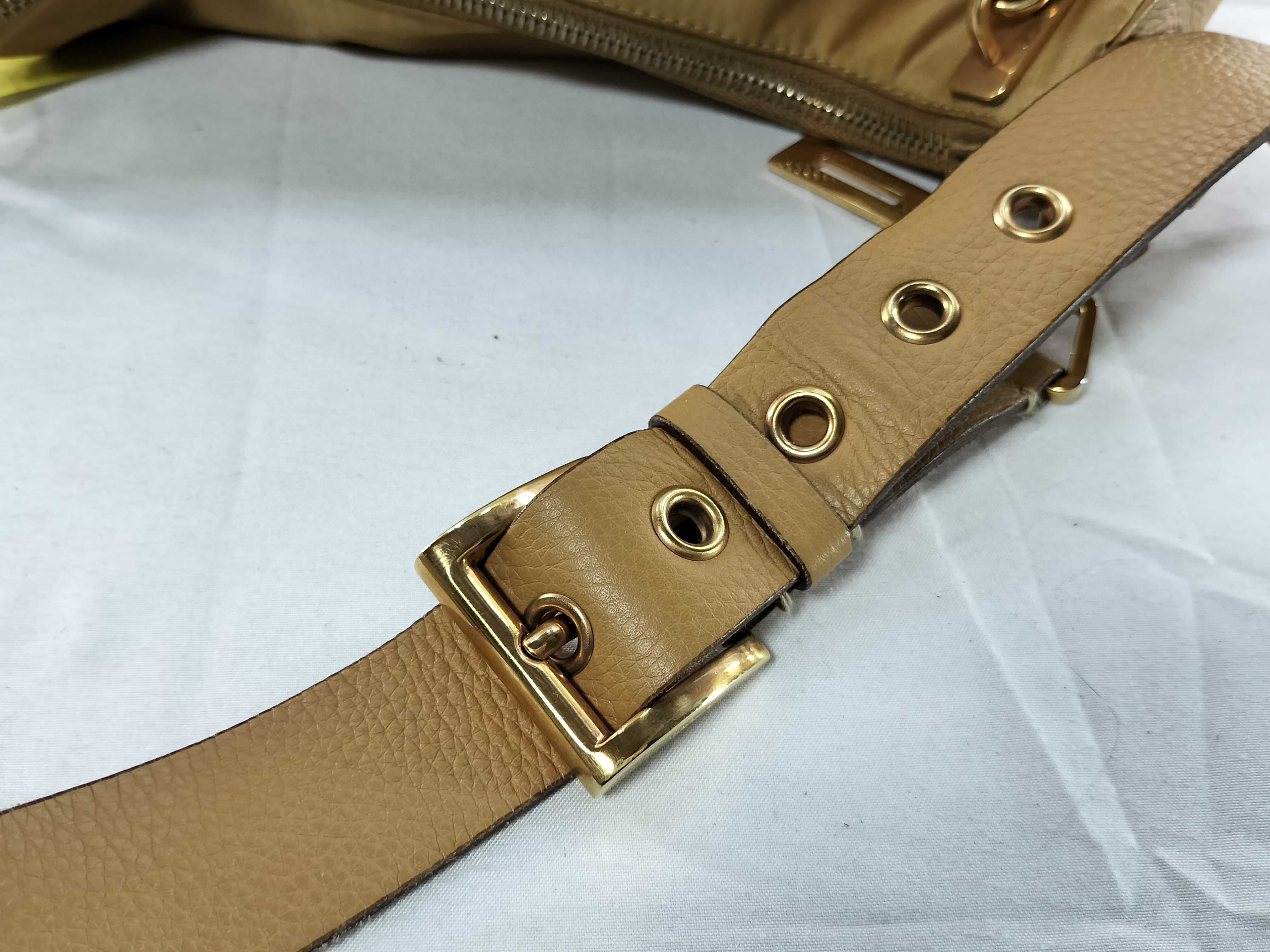 Nylon Leather One-Shoulder Bag — view 4
