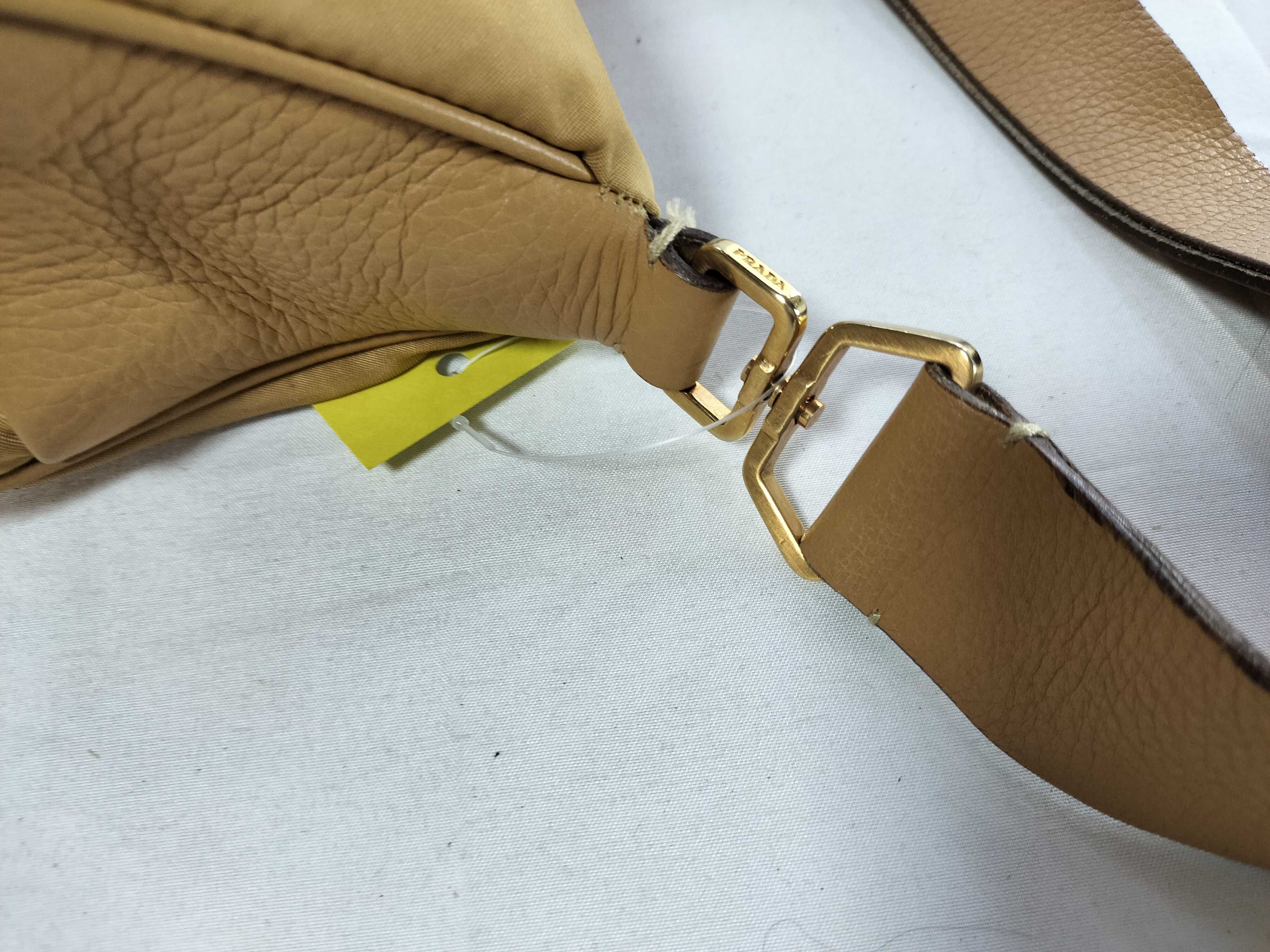 Nylon Leather One-Shoulder Bag — view 5