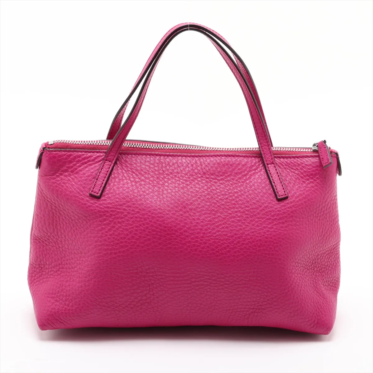 Soho Leather Handbag, Pink, 340618 — view 2