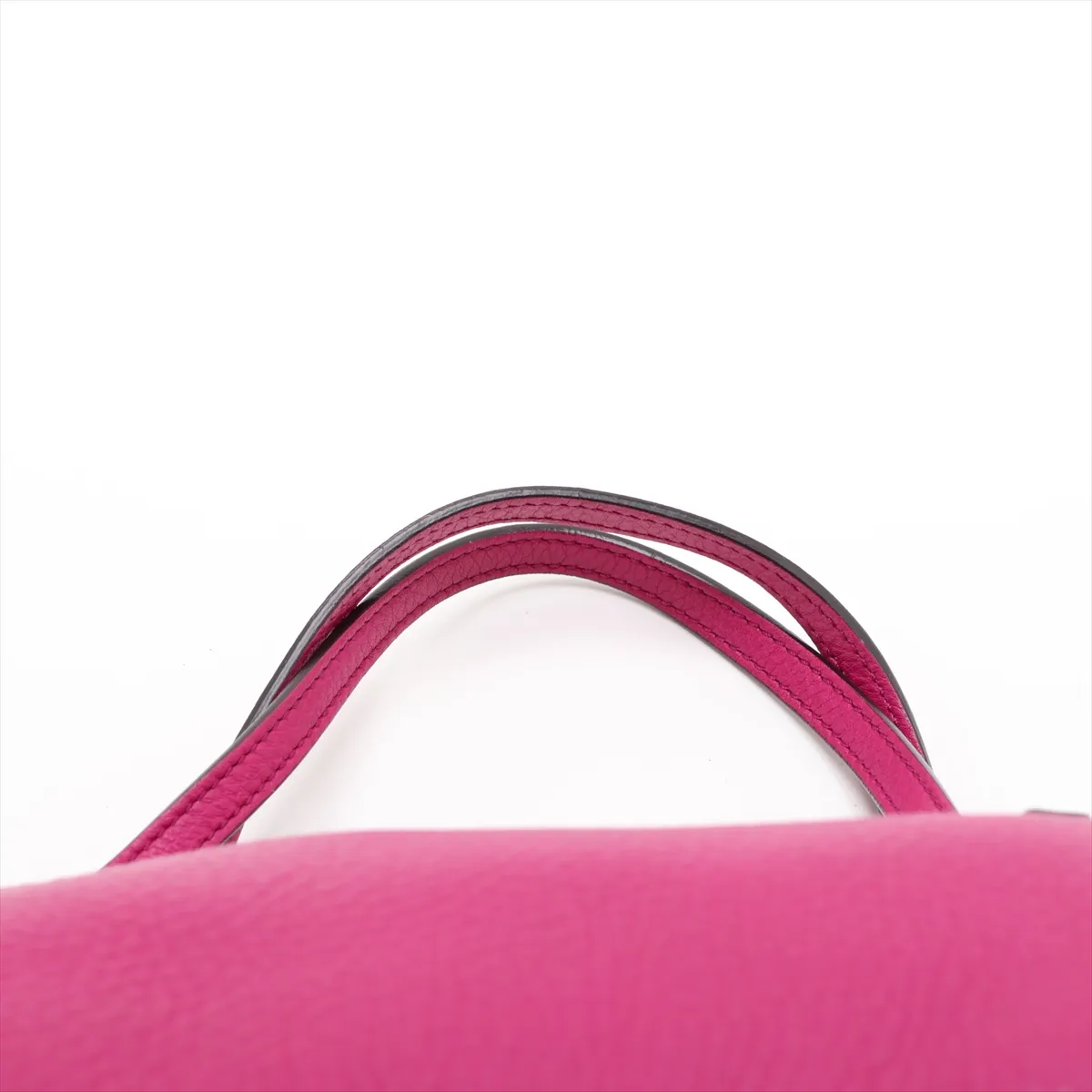 Soho Leather Handbag, Pink, 340618 — view 6