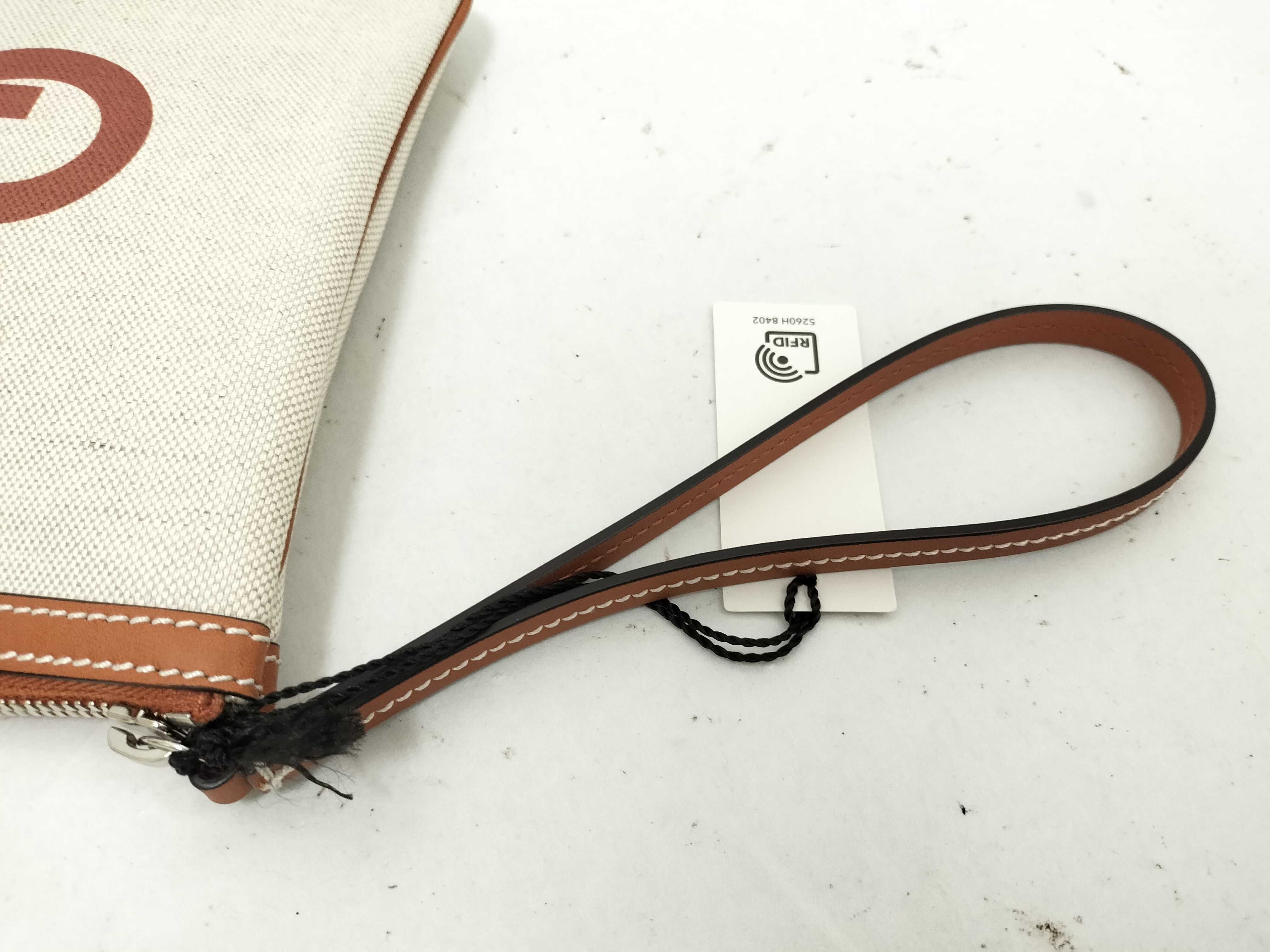 Unused Printed Logo Clutch Bag — view 3
